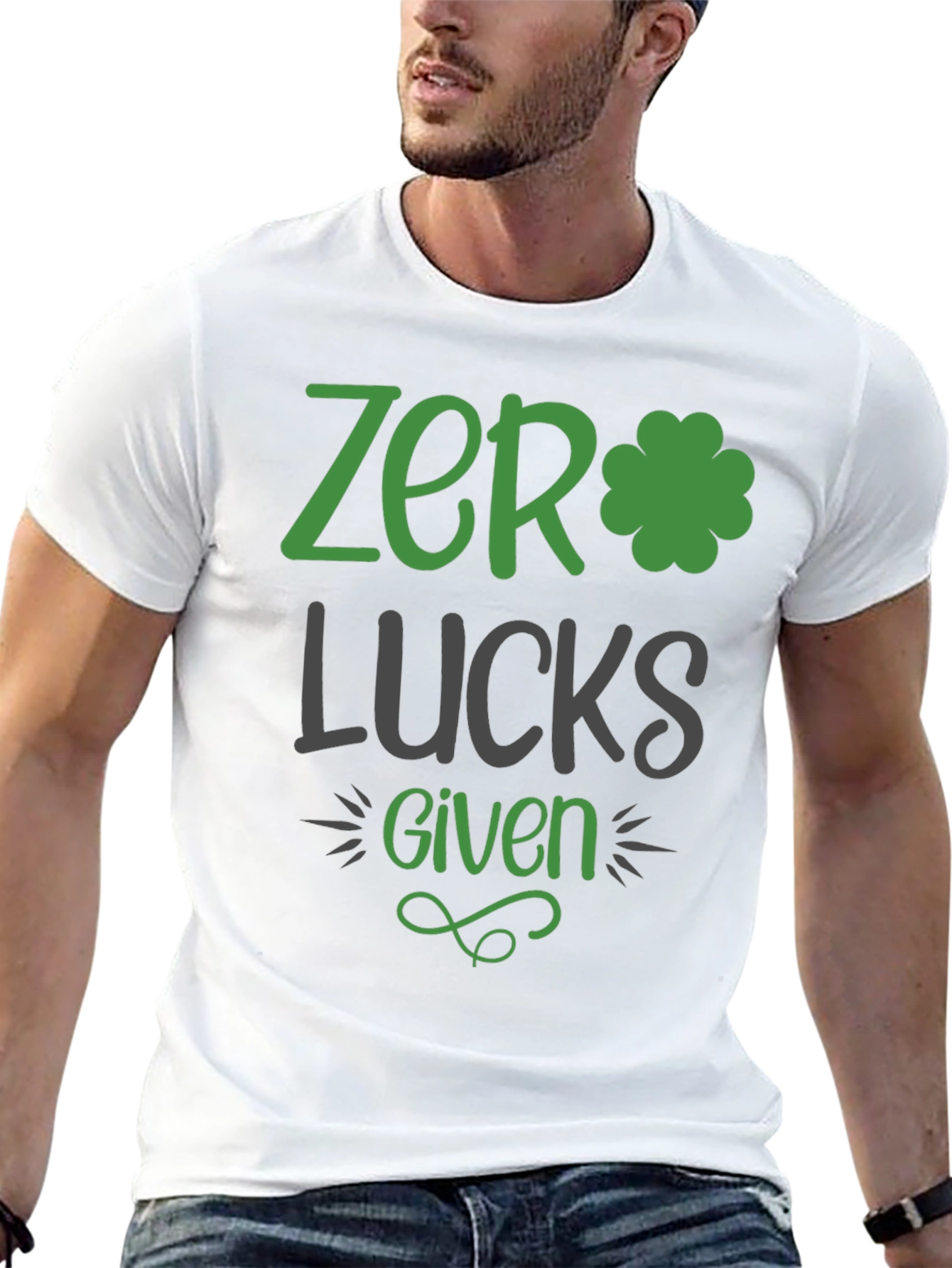 Zero Lucks Given St. Patricks Day Graphic Tee