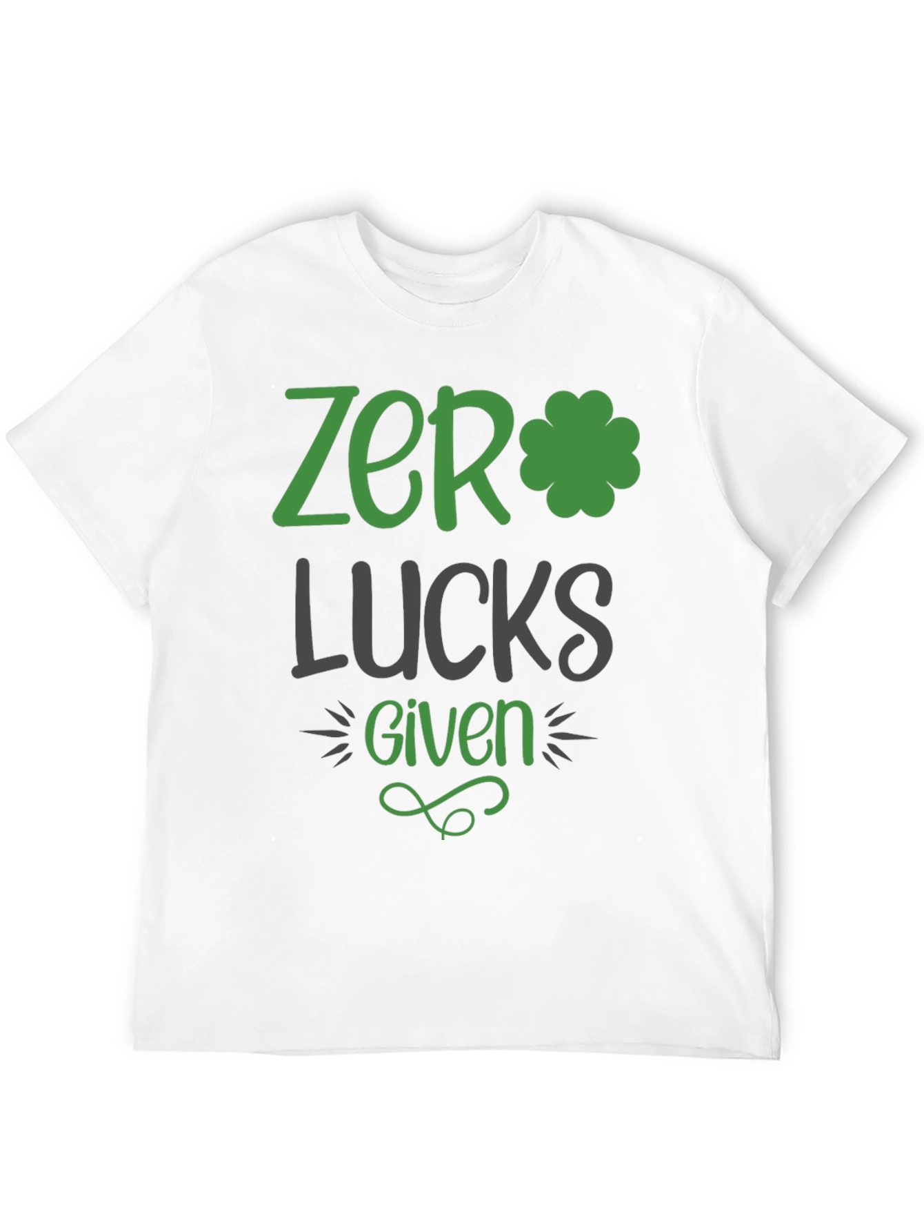 Zero Lucks Given St. Patricks Day Graphic Tee