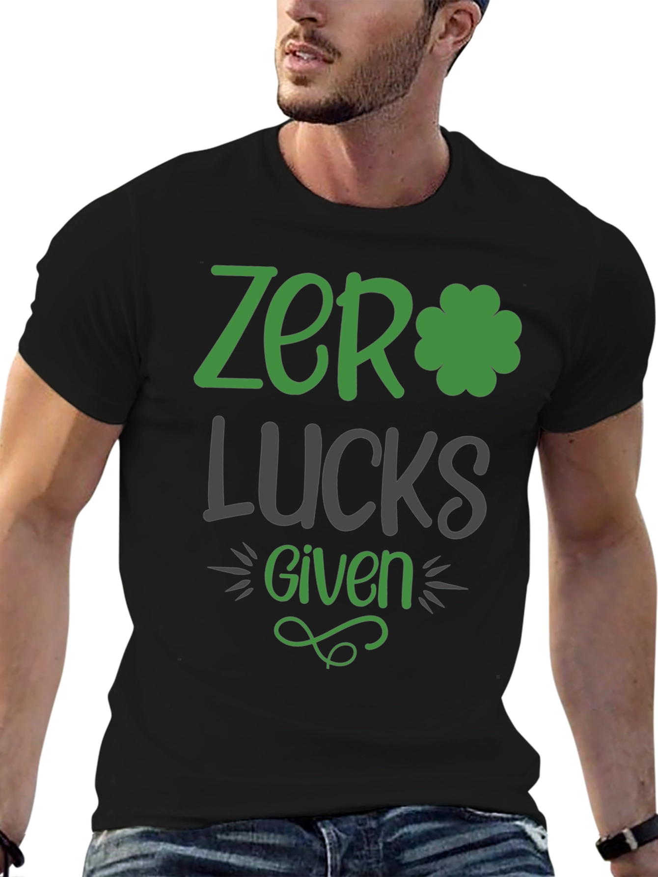 Zero Lucks Given St. Patricks Day Graphic Tee