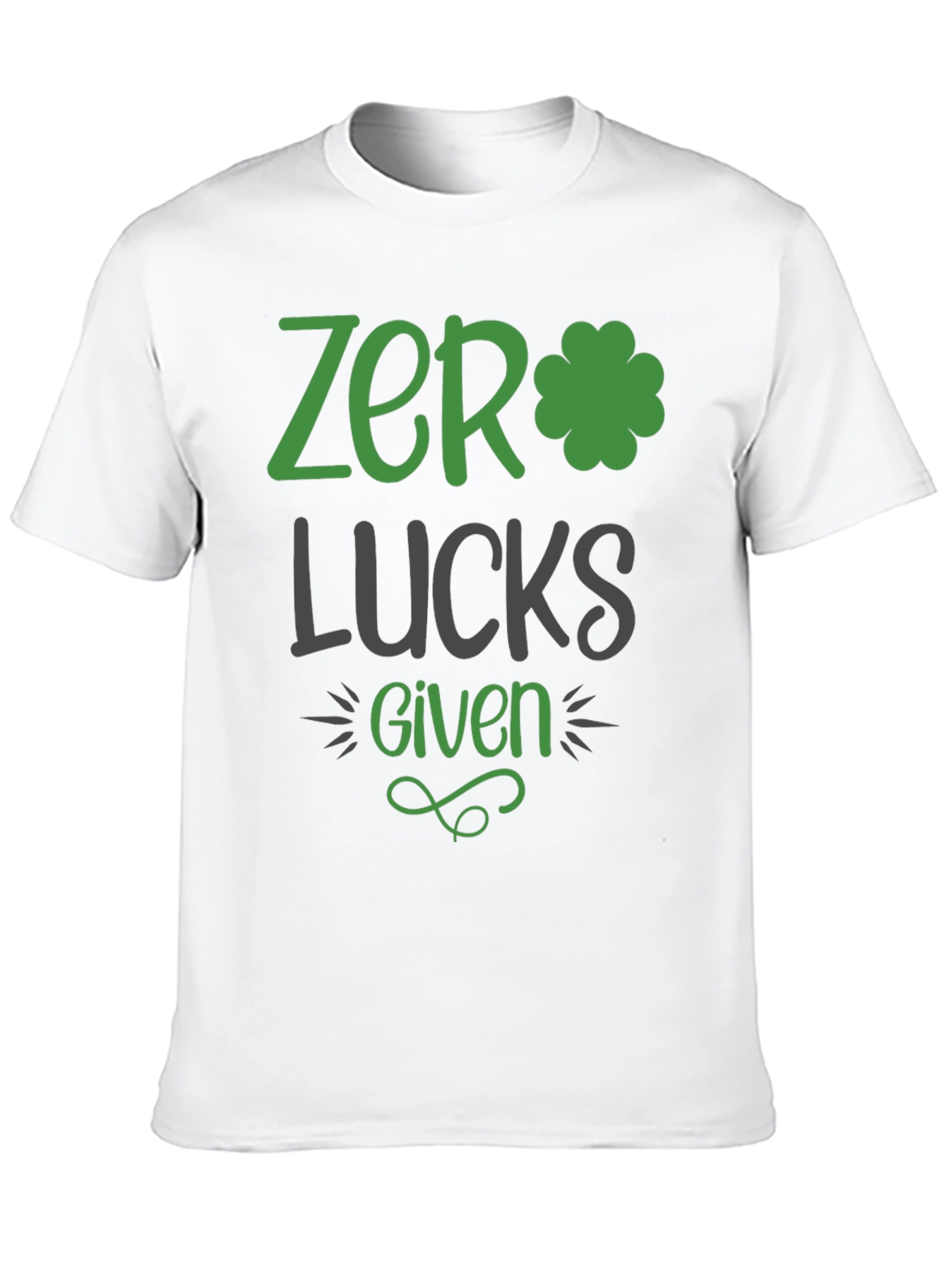 Zero Lucks Given St. Patricks Day Graphic Tee