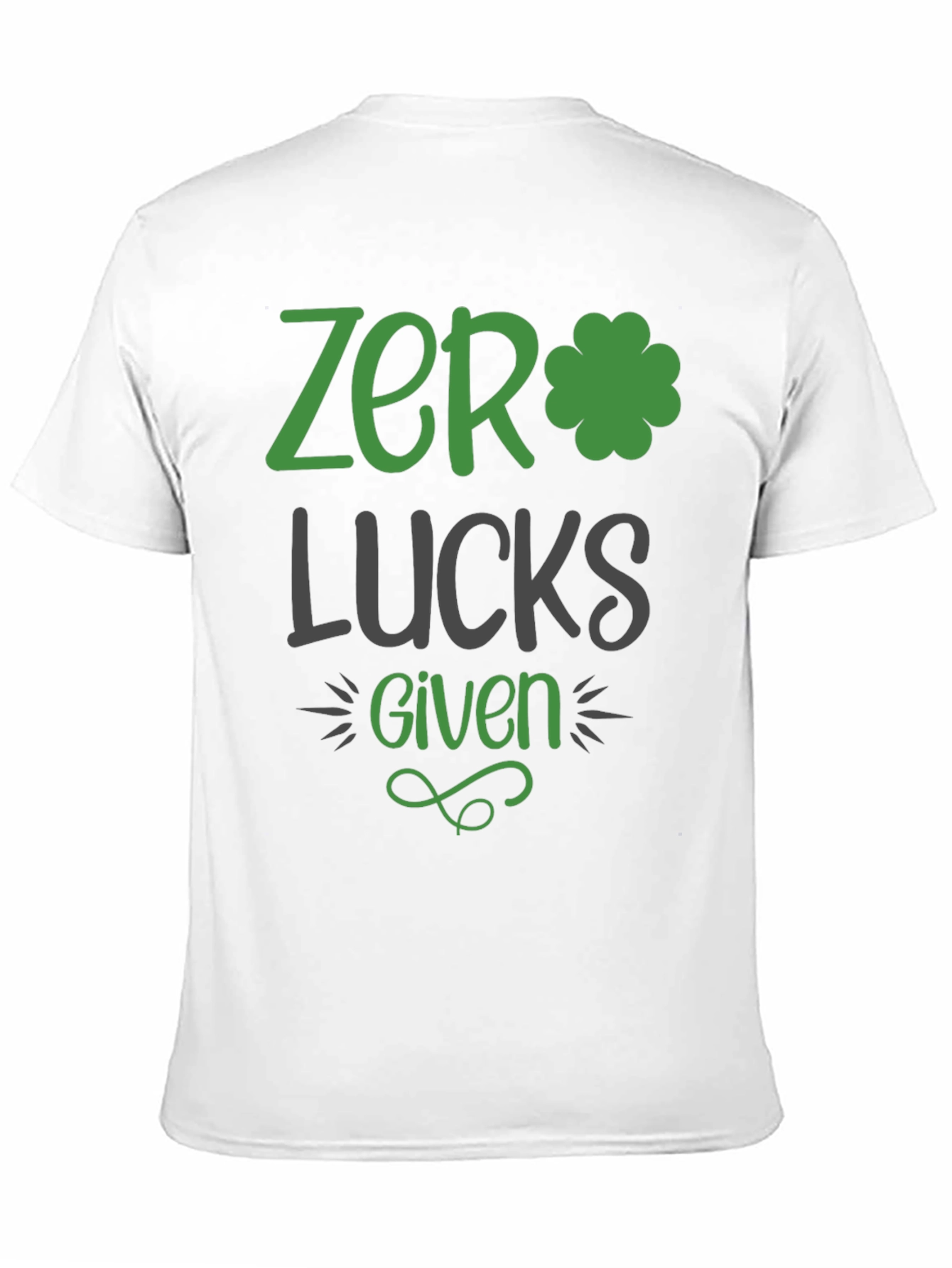 Zero Lucks Given St. Patricks Day Graphic Tee