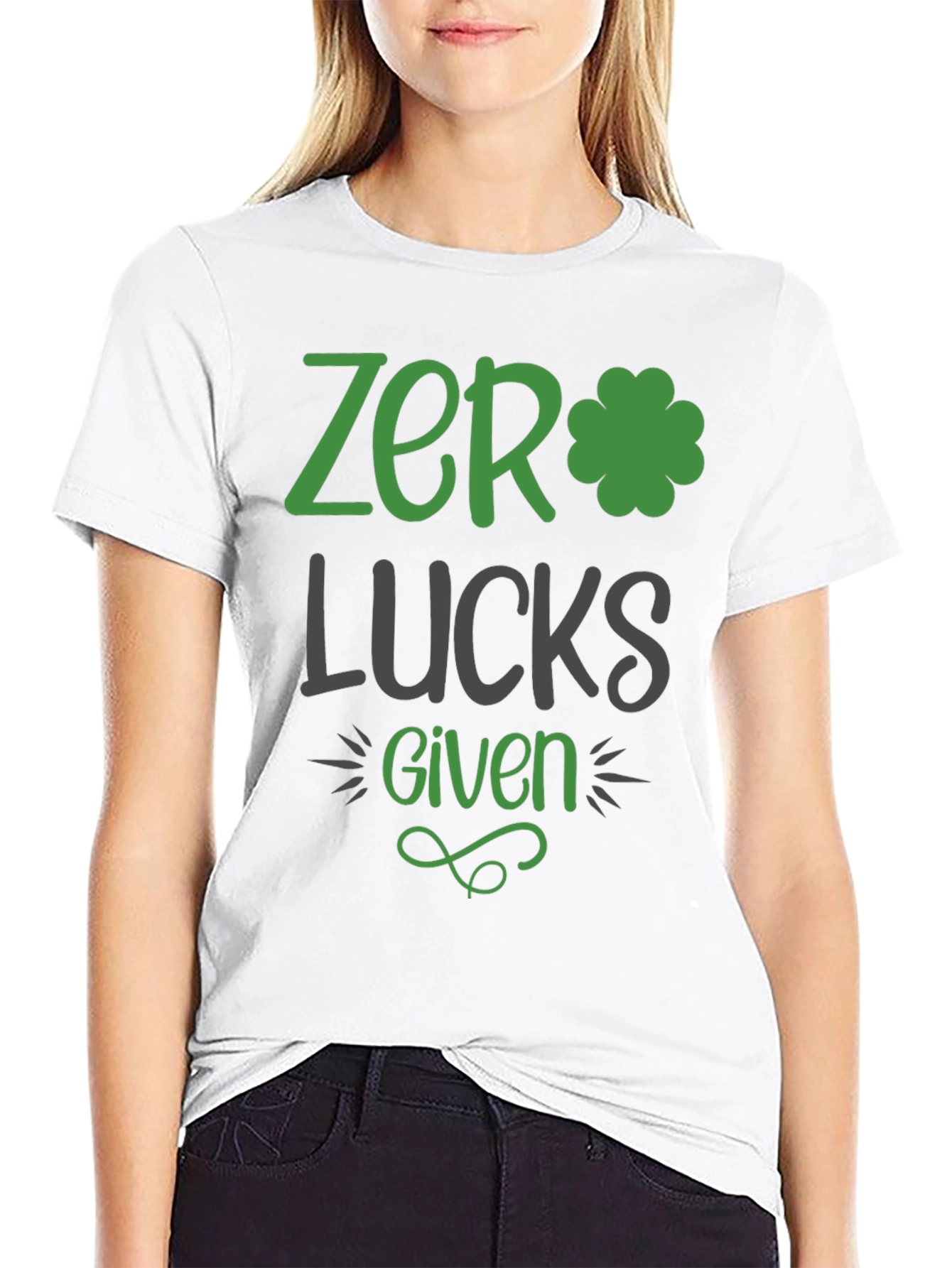 Zero Lucks Given St. Patricks Day Graphic Tee