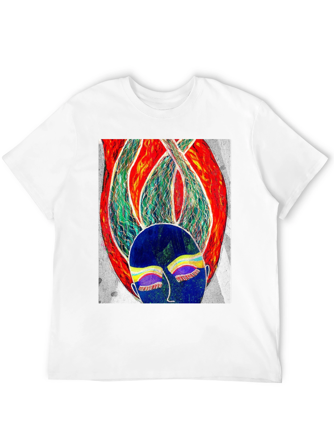 Abstract Art Graphic Tee - Unisex Black T-Shirt