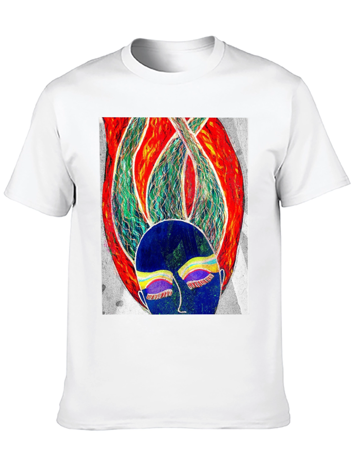 Abstract Art Graphic Tee - Unisex Black T-Shirt