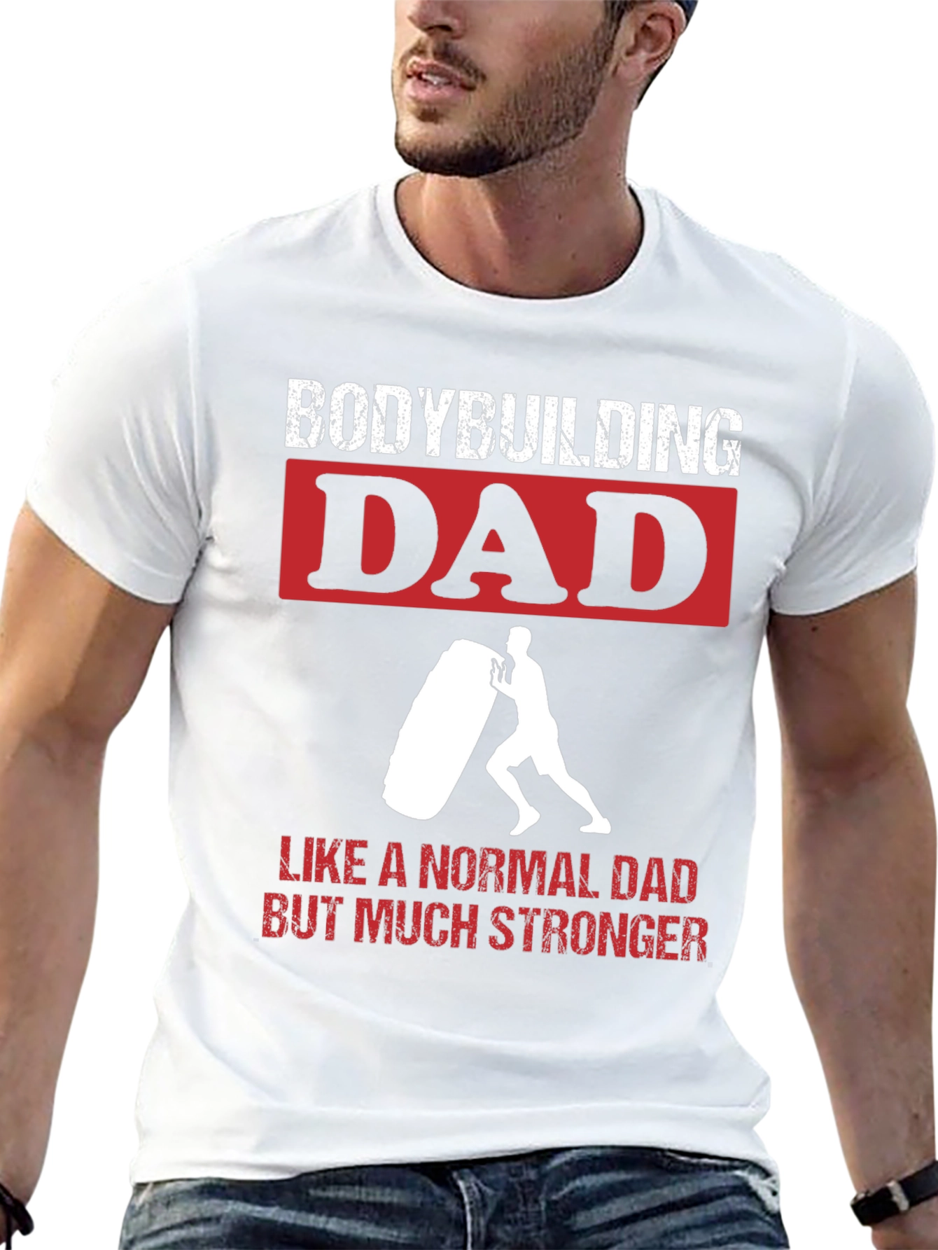 Bodybuilding Dad T-Shirt - Strongman Gym Tee