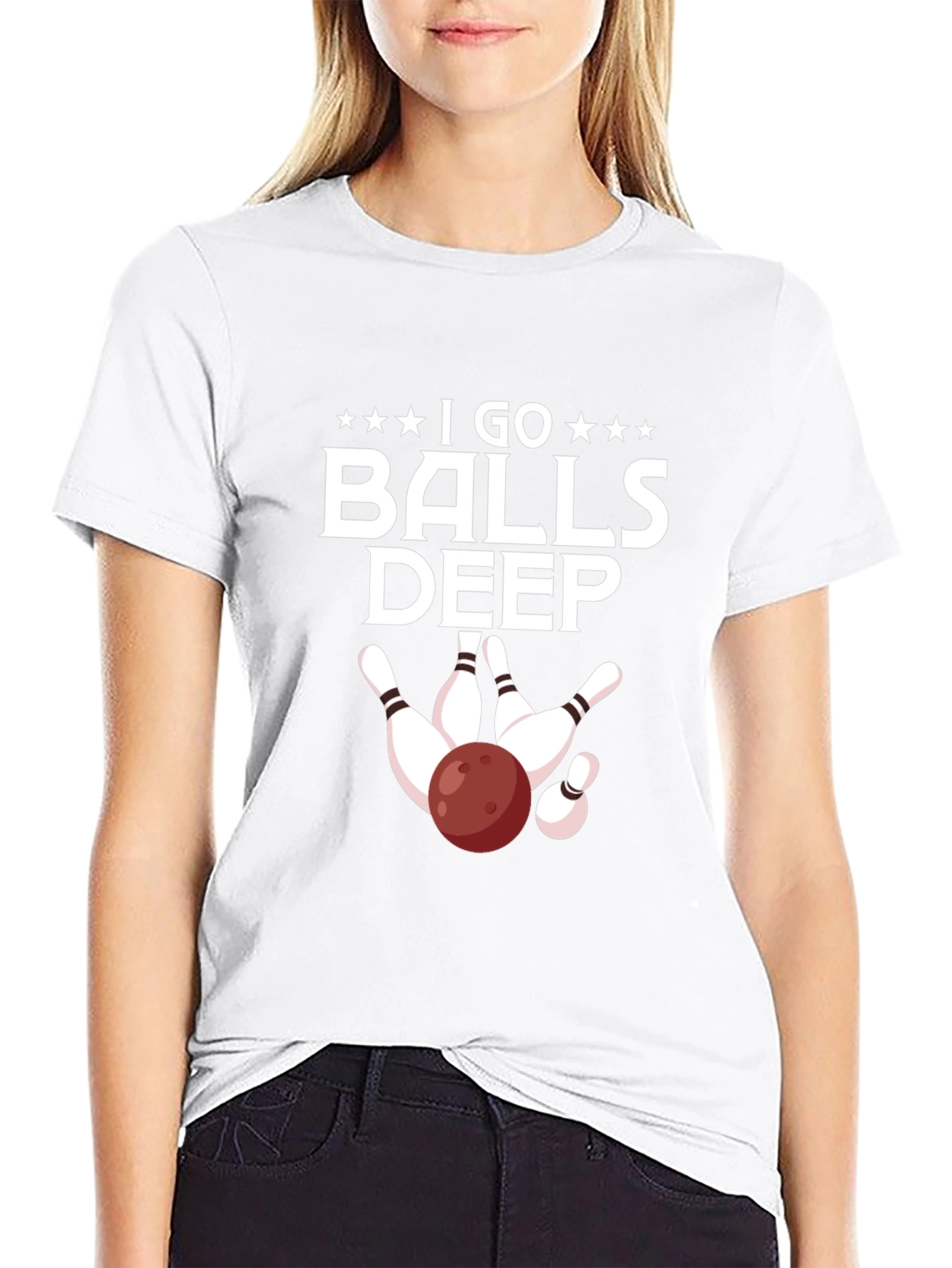 I Go Balls Deep Bowling T-Shirt - Strike King!