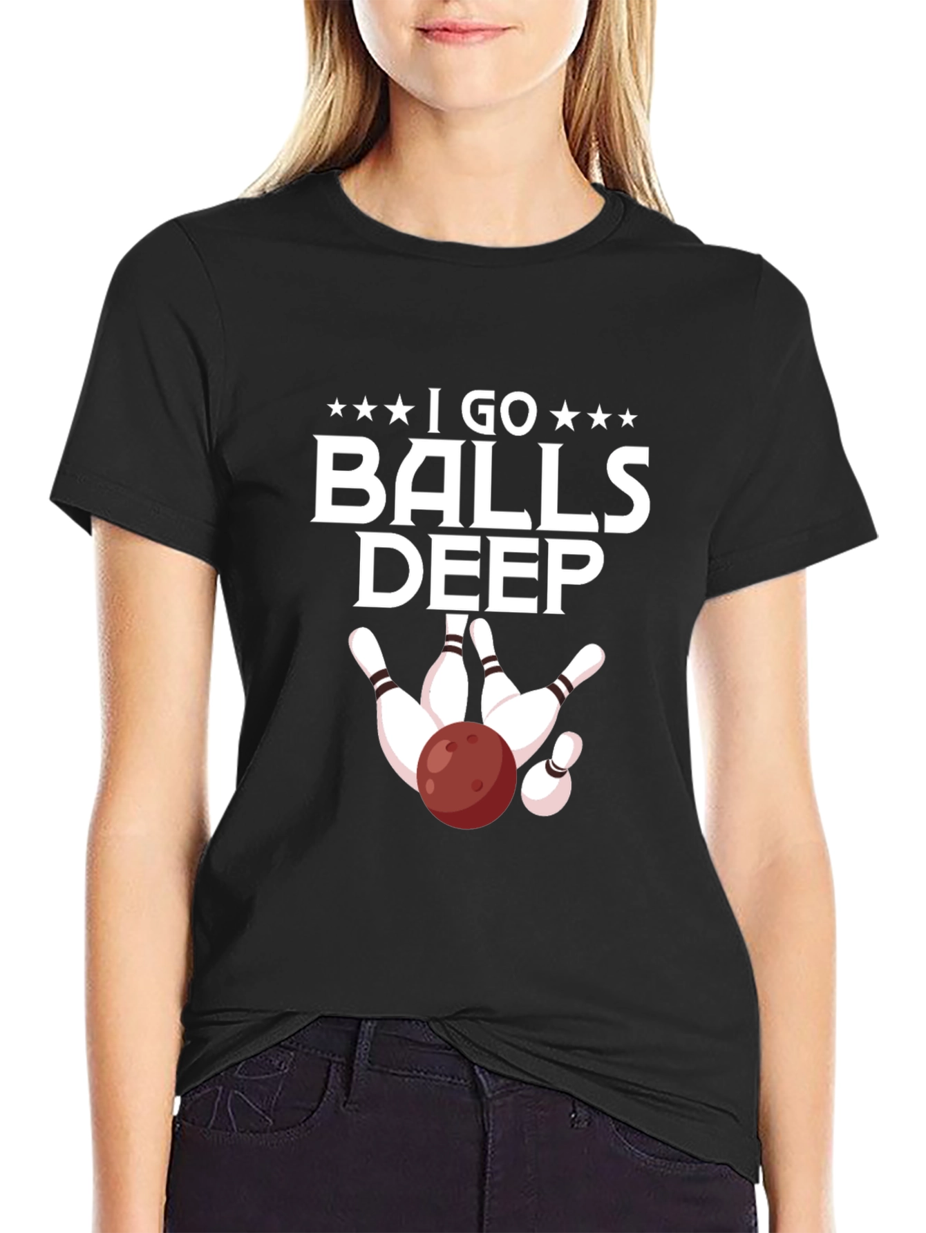 I Go Balls Deep Bowling T-Shirt - Strike King!