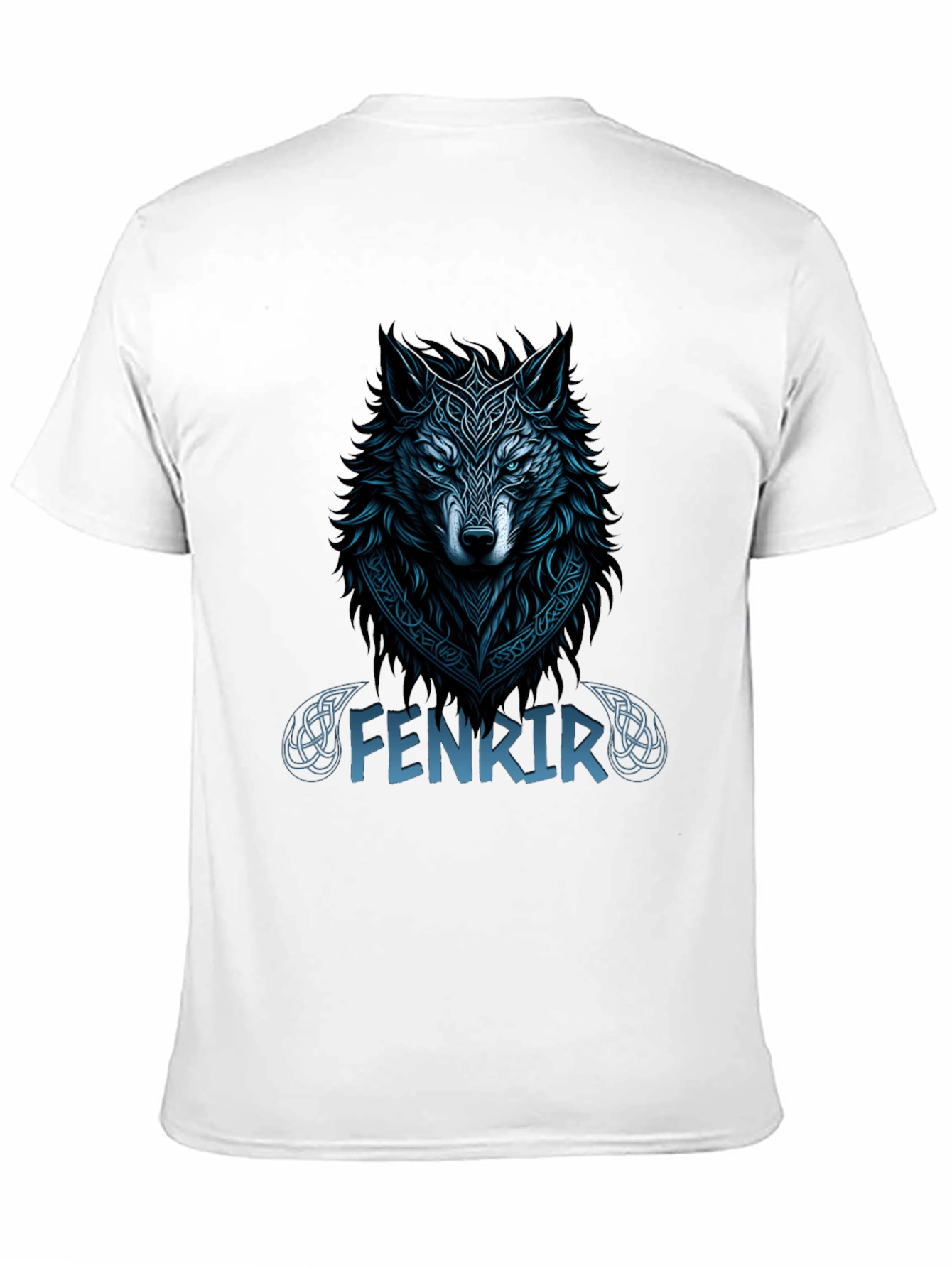 Fenrir Wolf Graphic T-Shirt - Viking Style