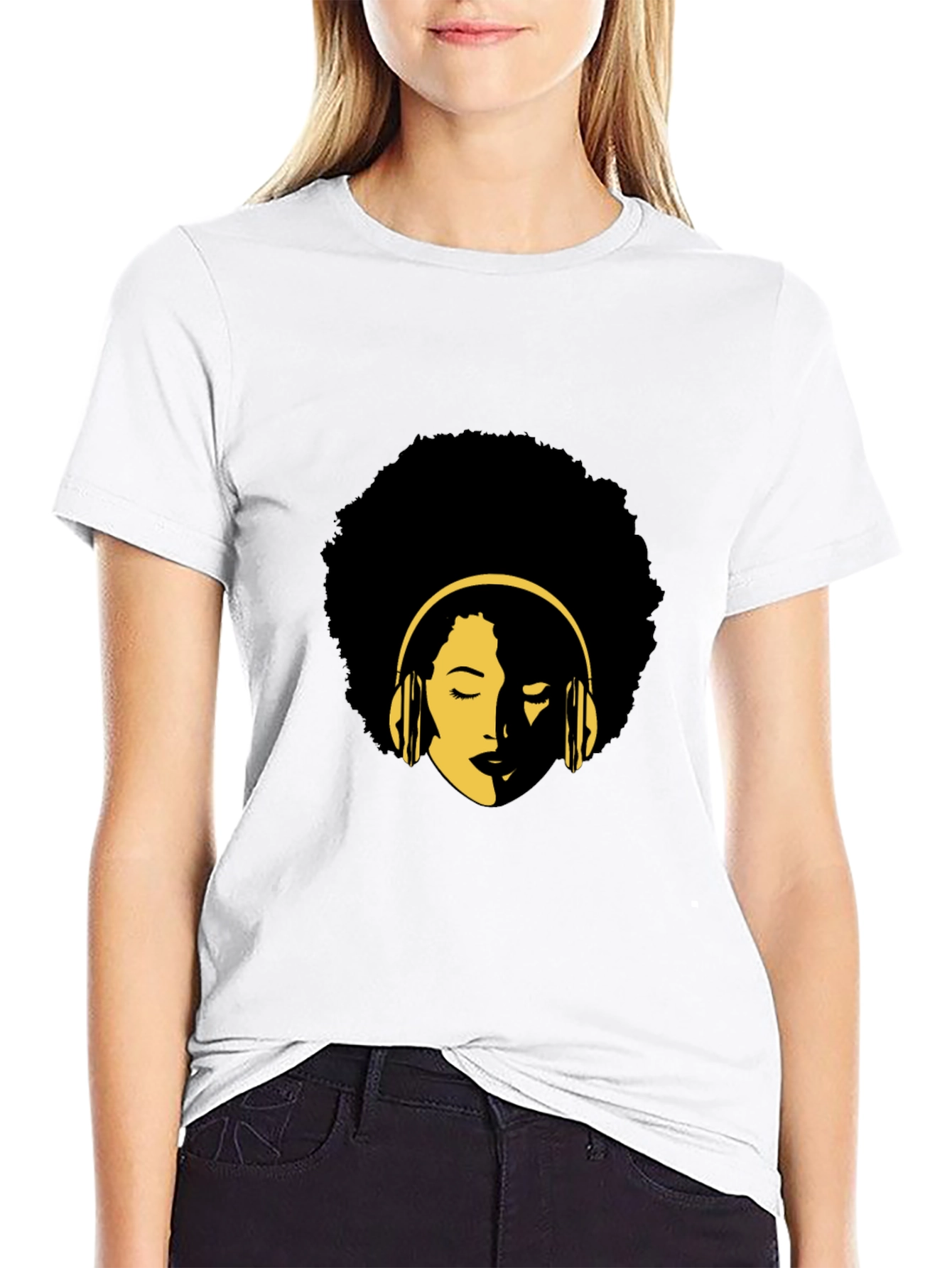 Afro Music Lover Black T-Shirt - Stylish Graphic Tee
