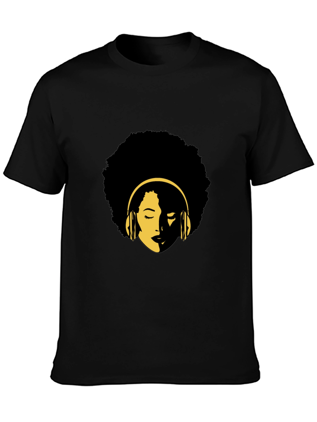 Afro Music Lover Black T-Shirt - Stylish Graphic Tee