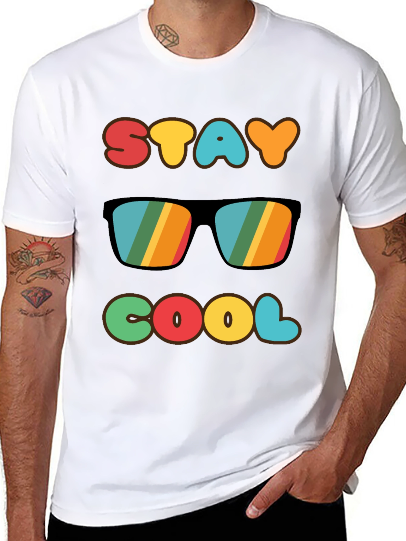 Stay Cool Retro Graphic T-Shirt