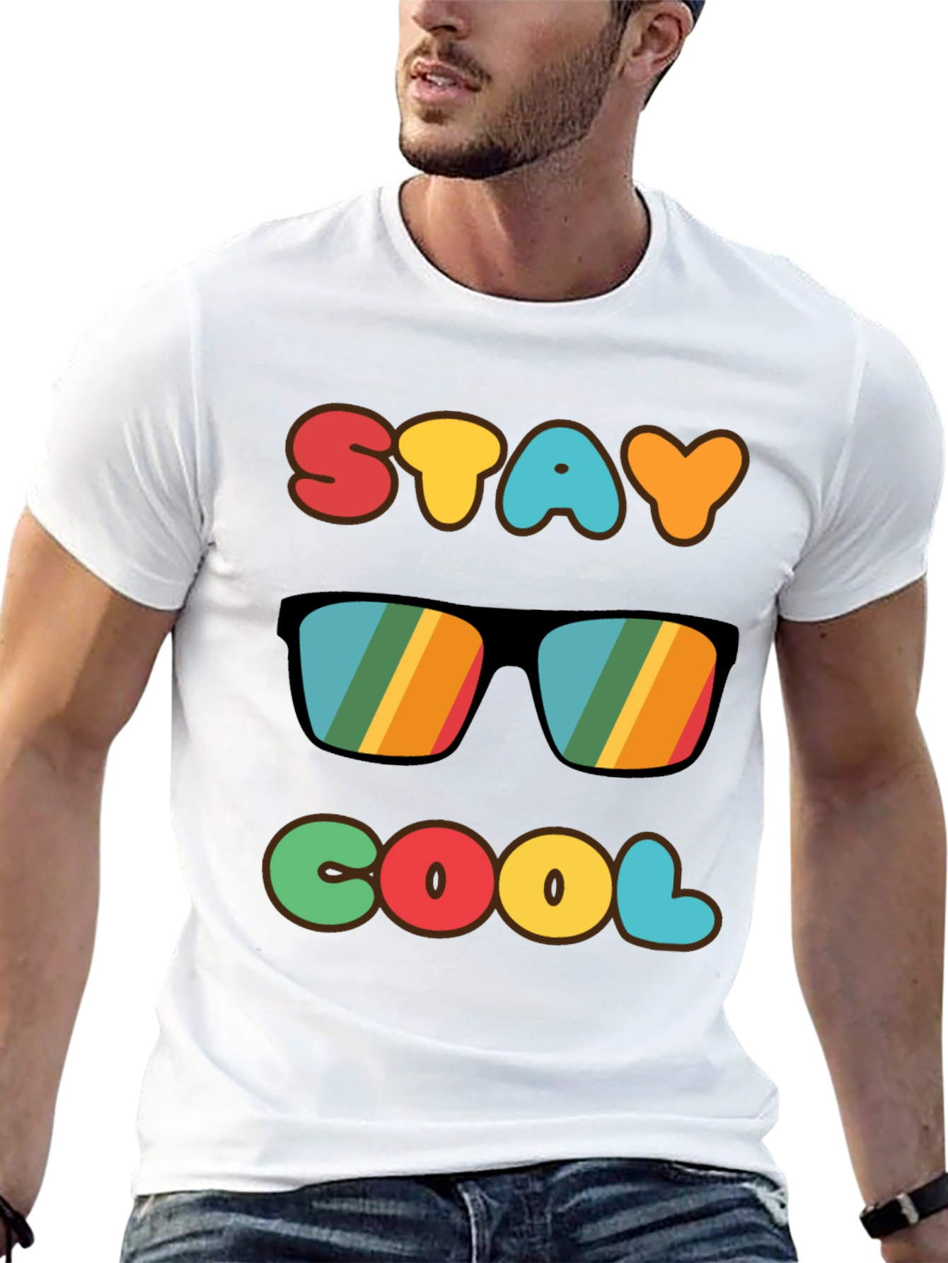 Stay Cool Retro Graphic T-Shirt