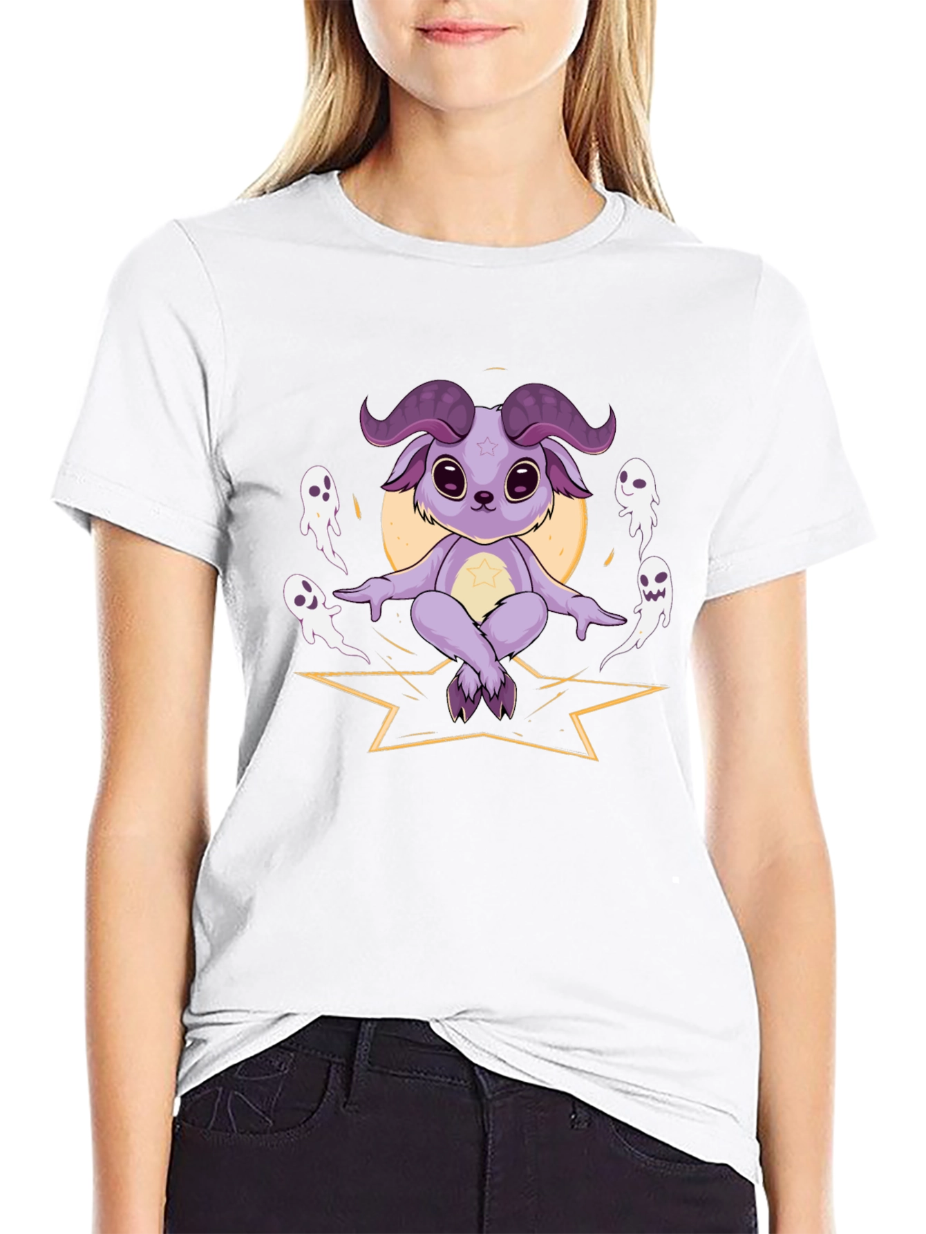 Mystic Baphomet Tee - Cute Occult Style