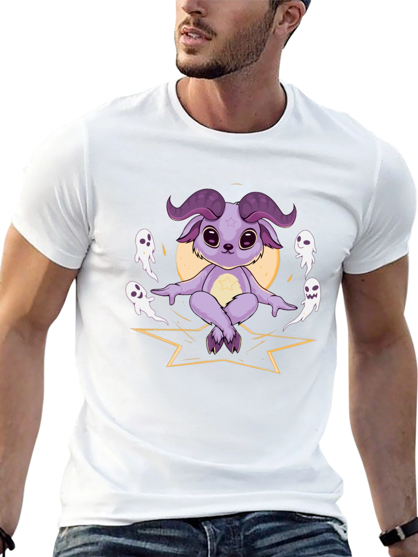 Mystic Baphomet Tee - Cute Occult Style