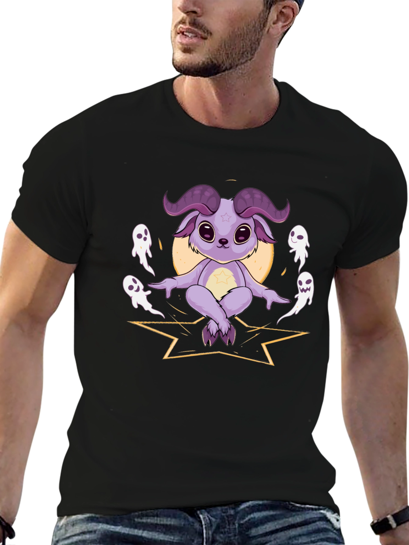 Mystic Baphomet Tee - Cute Occult Style