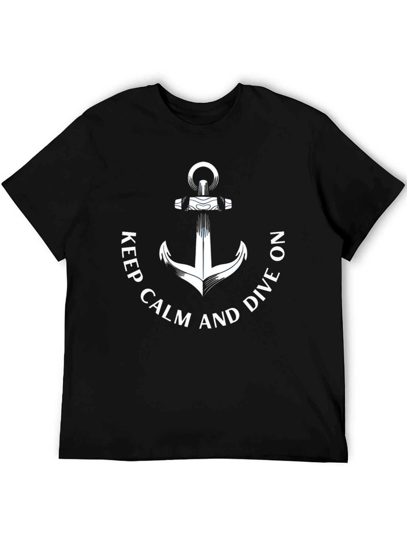 Keep Calm and Dive On Anchor Graphic Tee