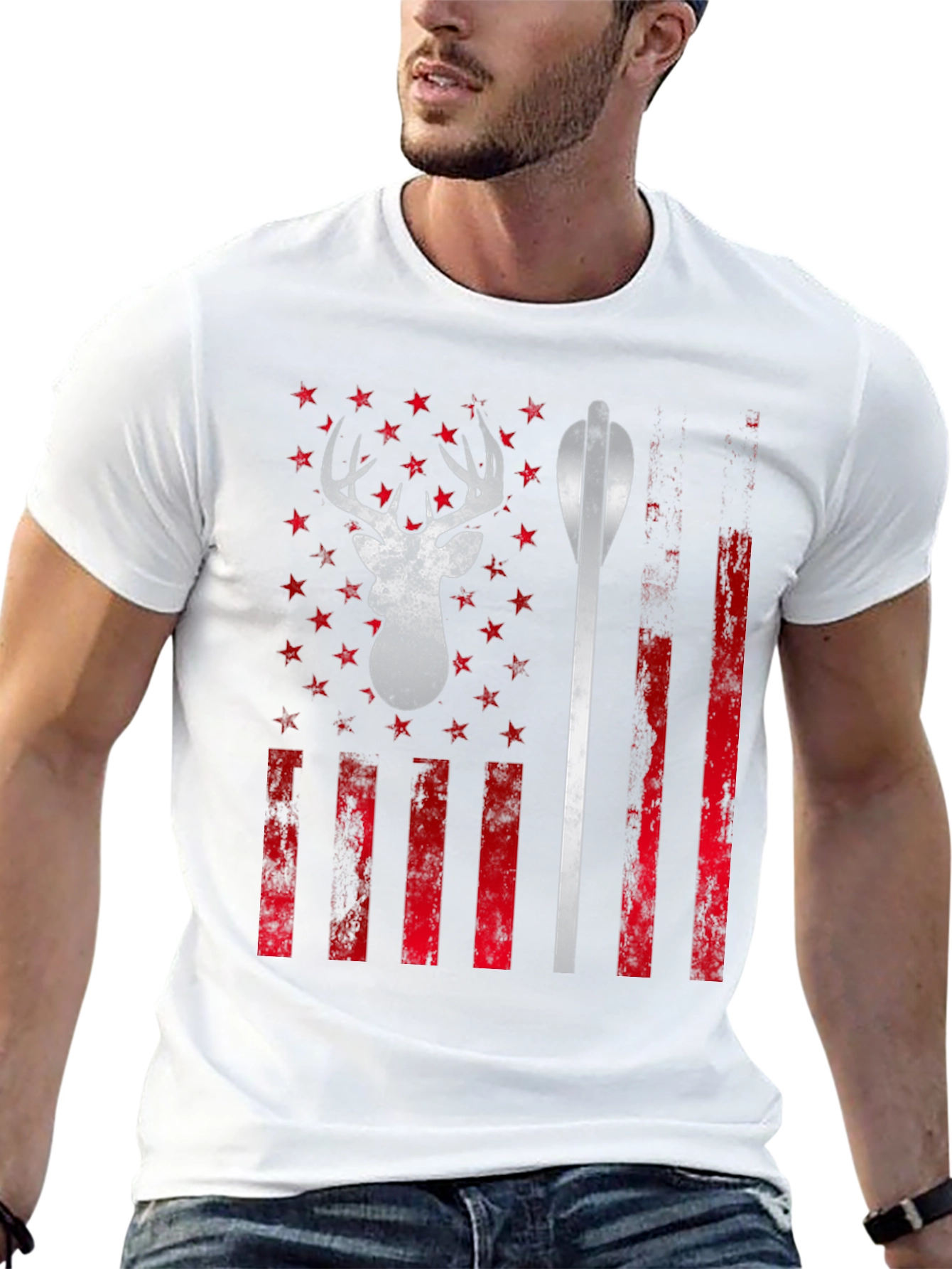 American Hunter Tee - Deer & Arrow Graphic