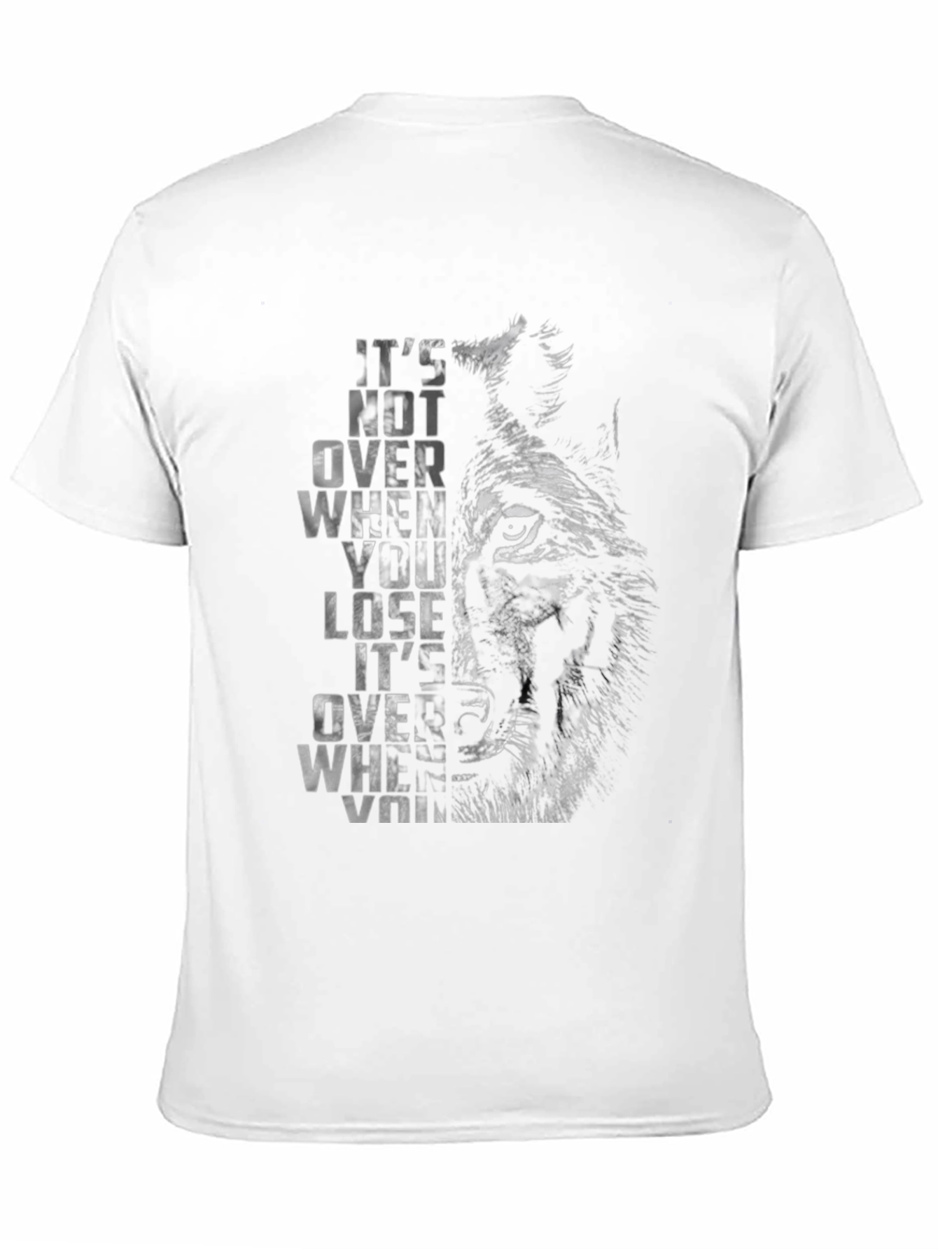 Wolf Graphic Print Crew Neck T-Shirt