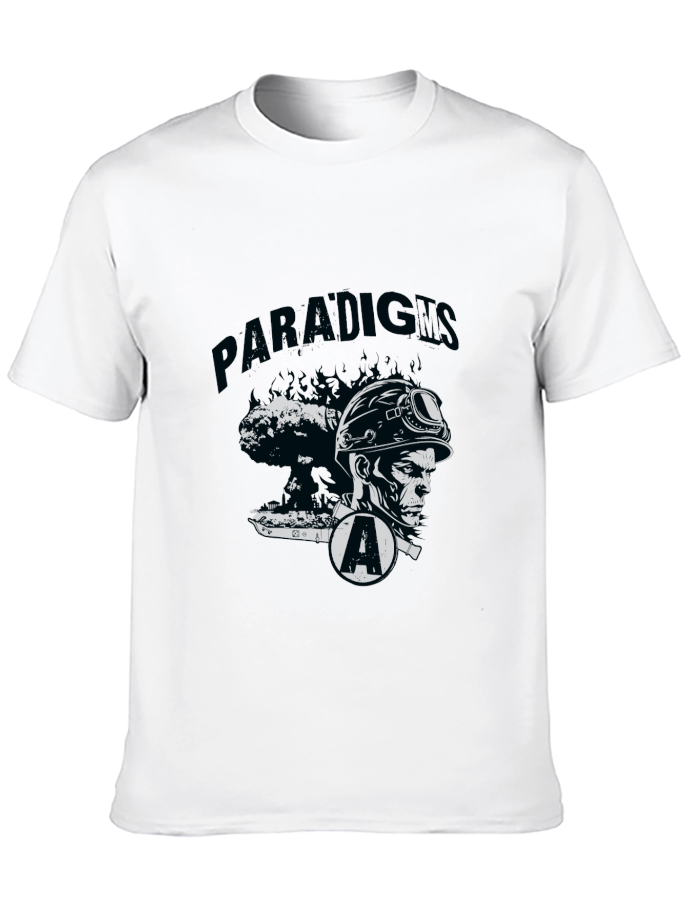 Paradigms Black Graphic Print Tee