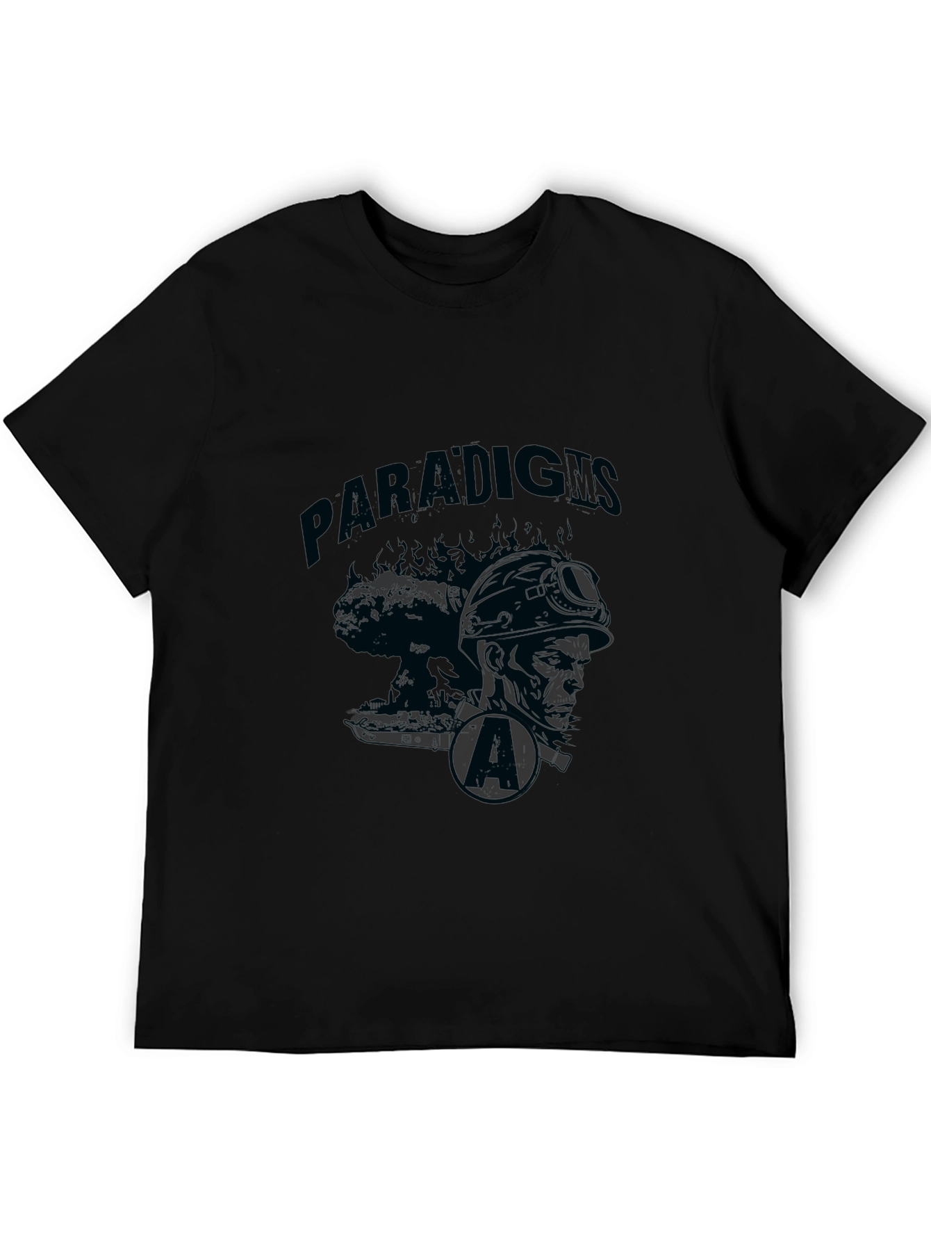 Paradigms Black Graphic Print Tee