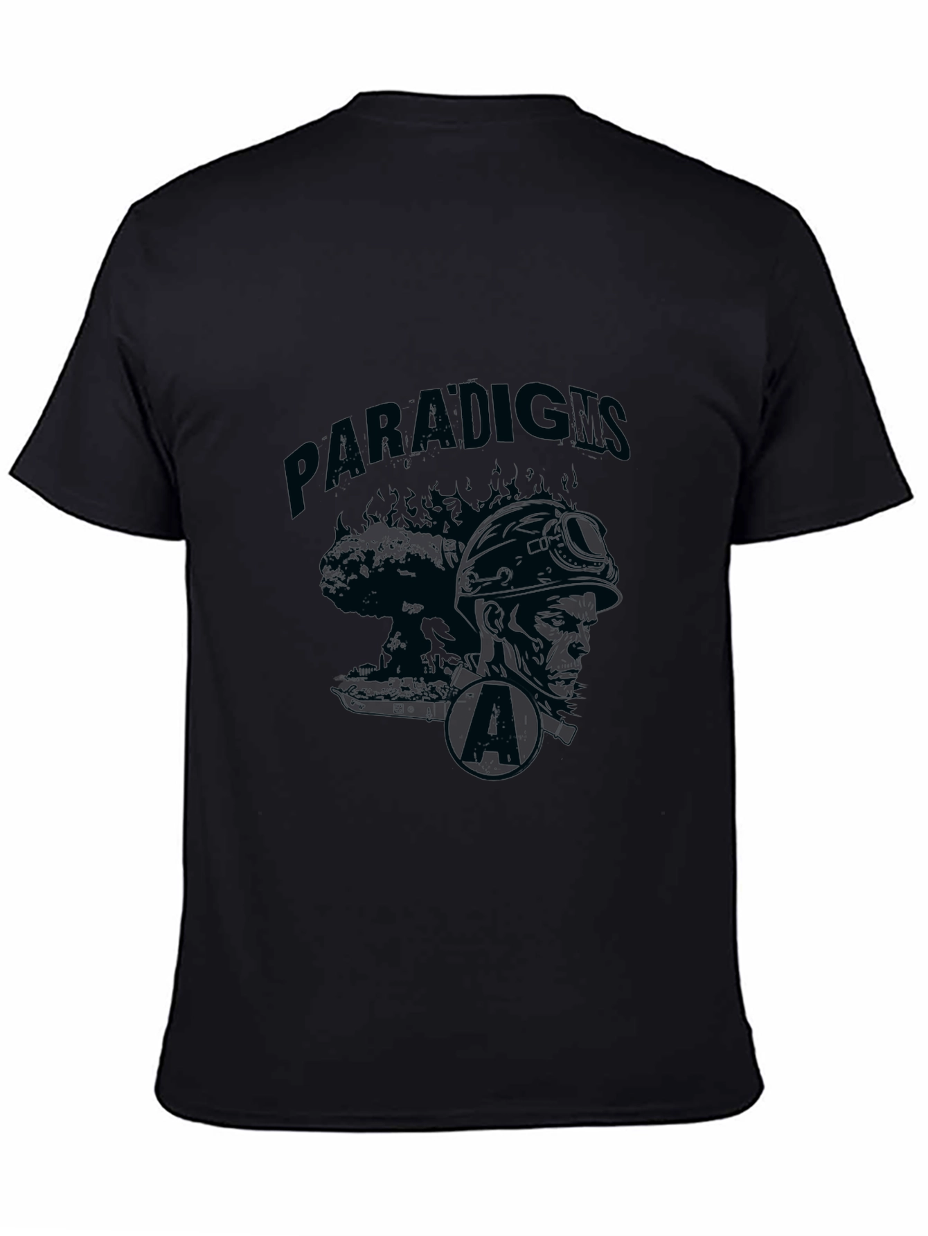 Paradigms Black Graphic Print Tee
