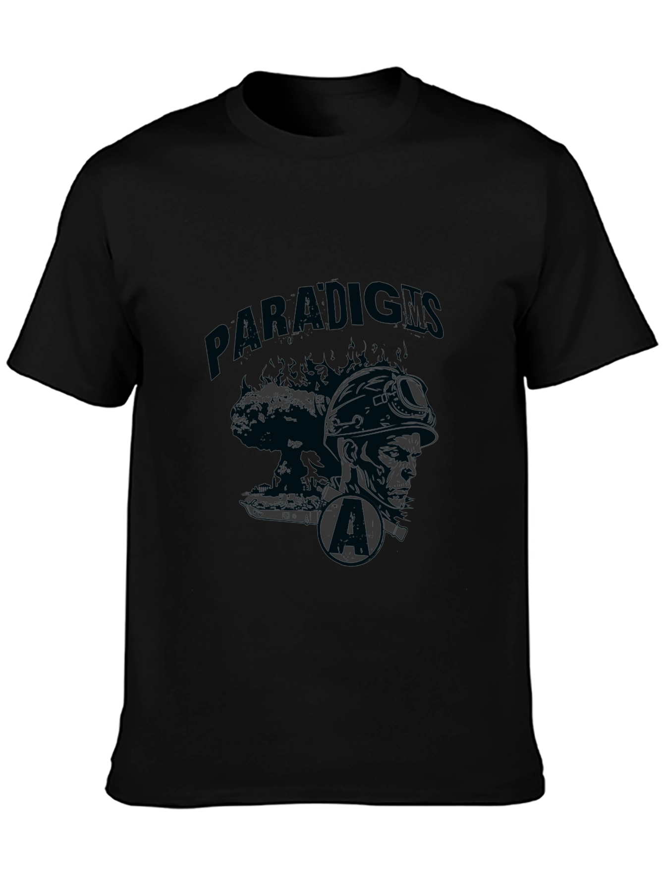 Paradigms Black Graphic Print Tee