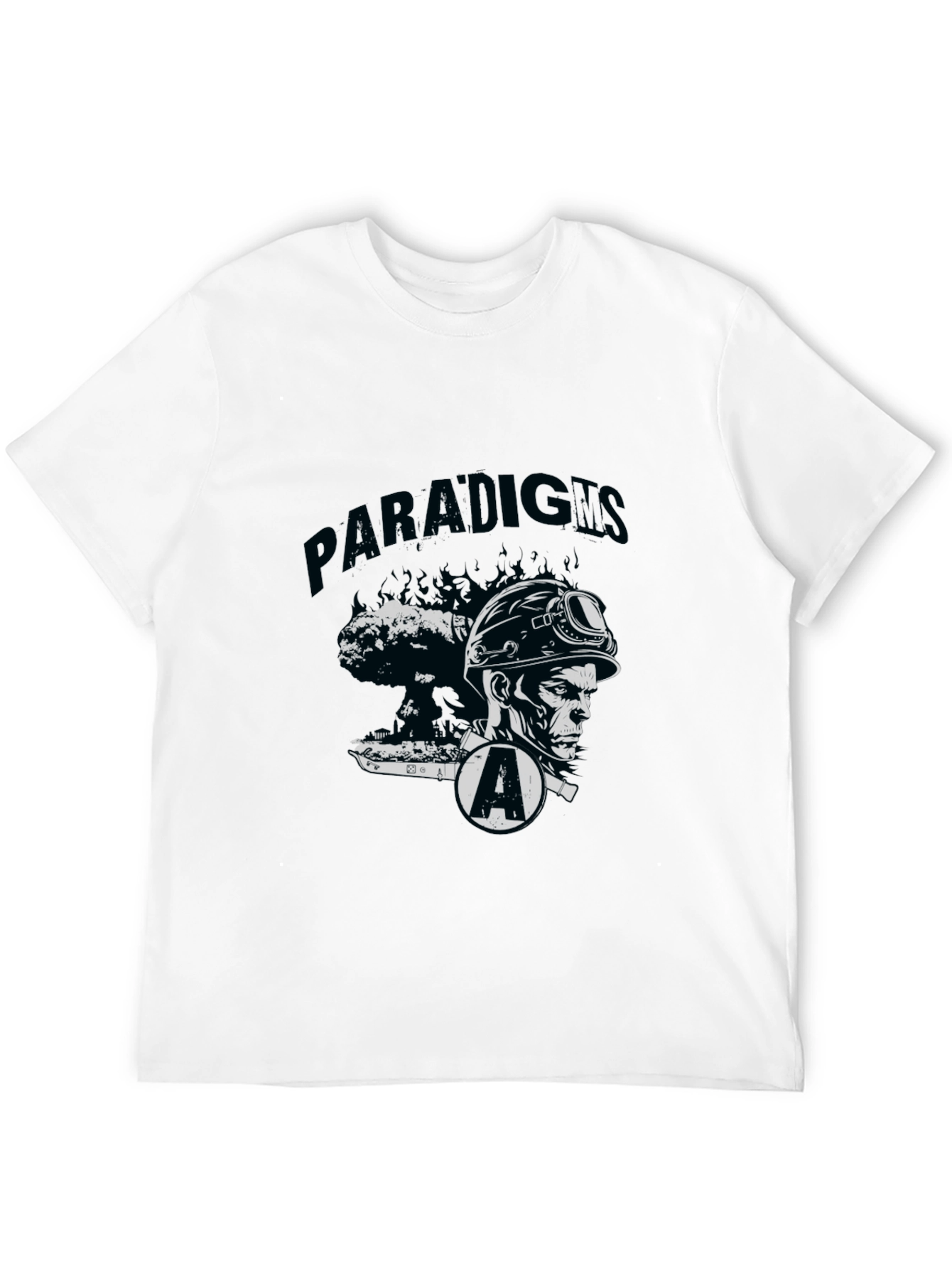 Paradigms Black Graphic Print Tee