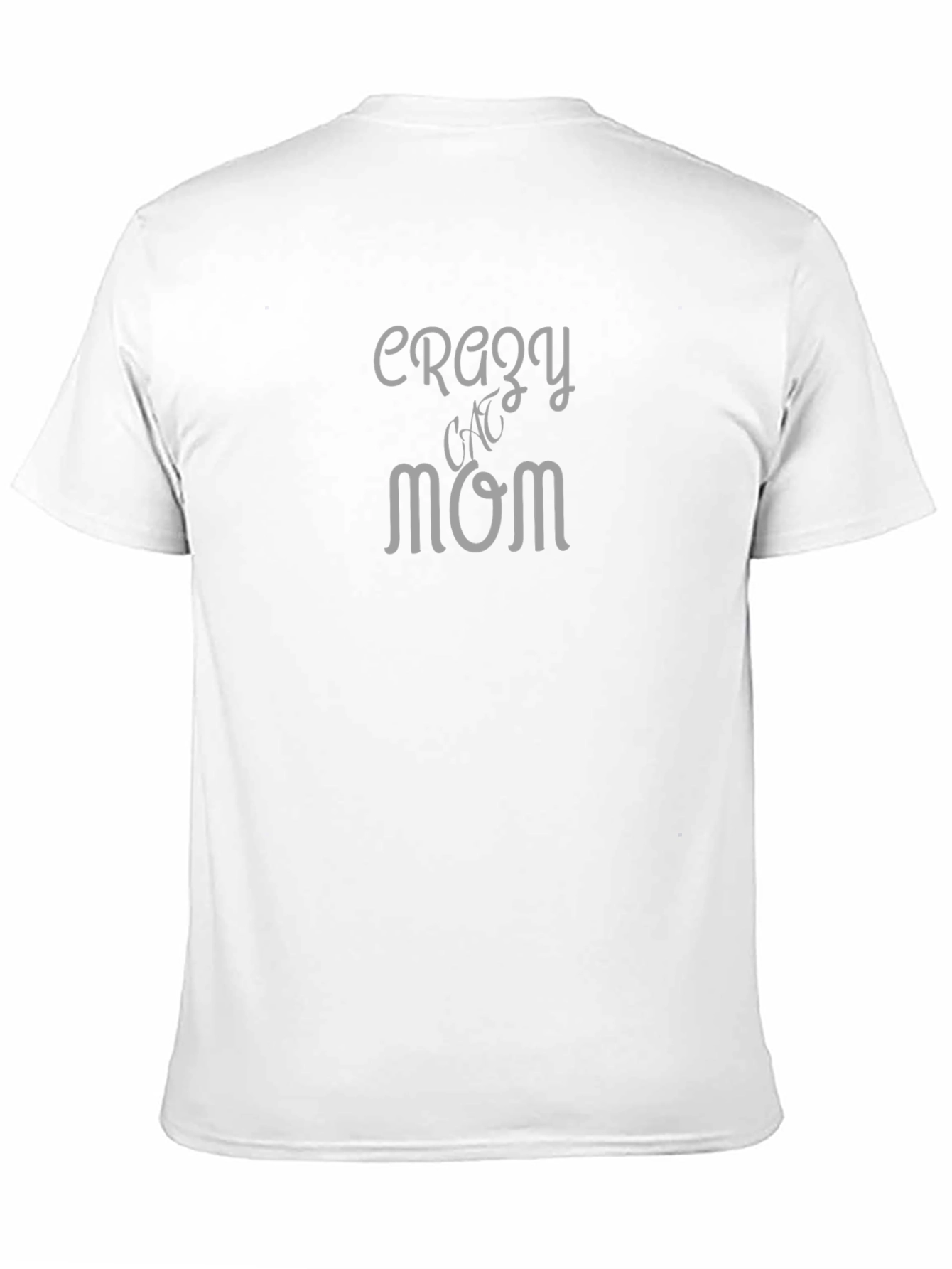 Crazy Cat Mom Tee - Black Cotton T-Shirt