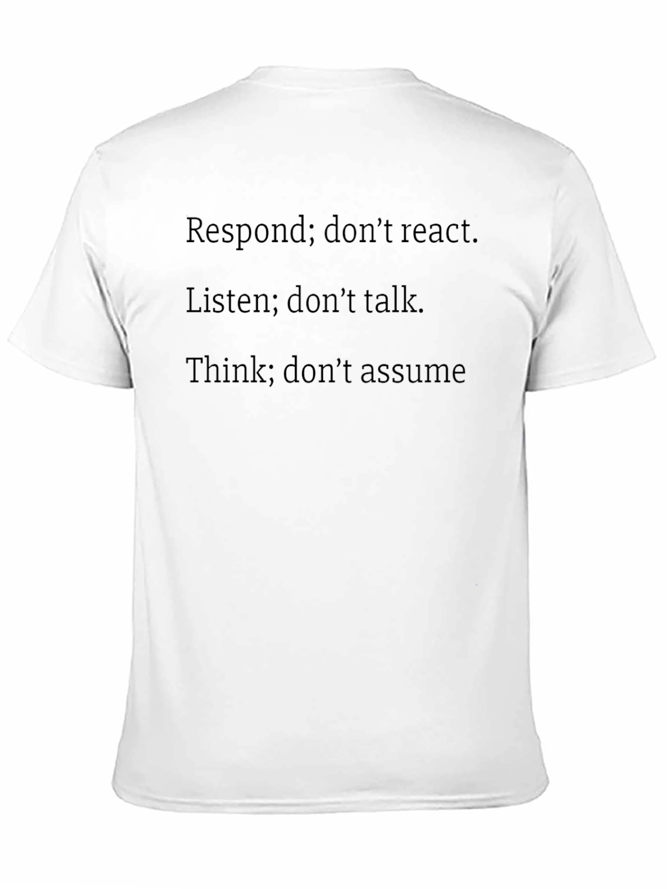 Motivational Quote Black T-Shirt