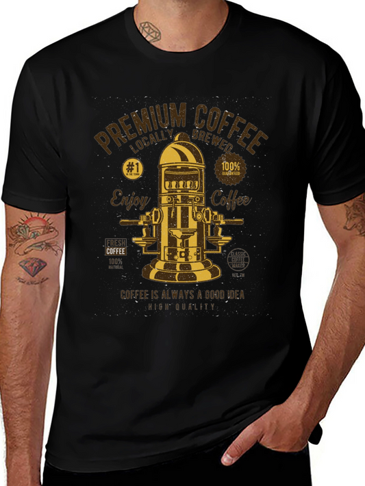 Premium Coffee Graphic T-Shirt