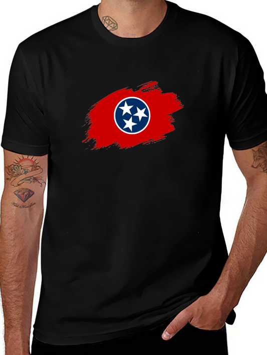 Tennessee Flag Graphic T-Shirt - Black