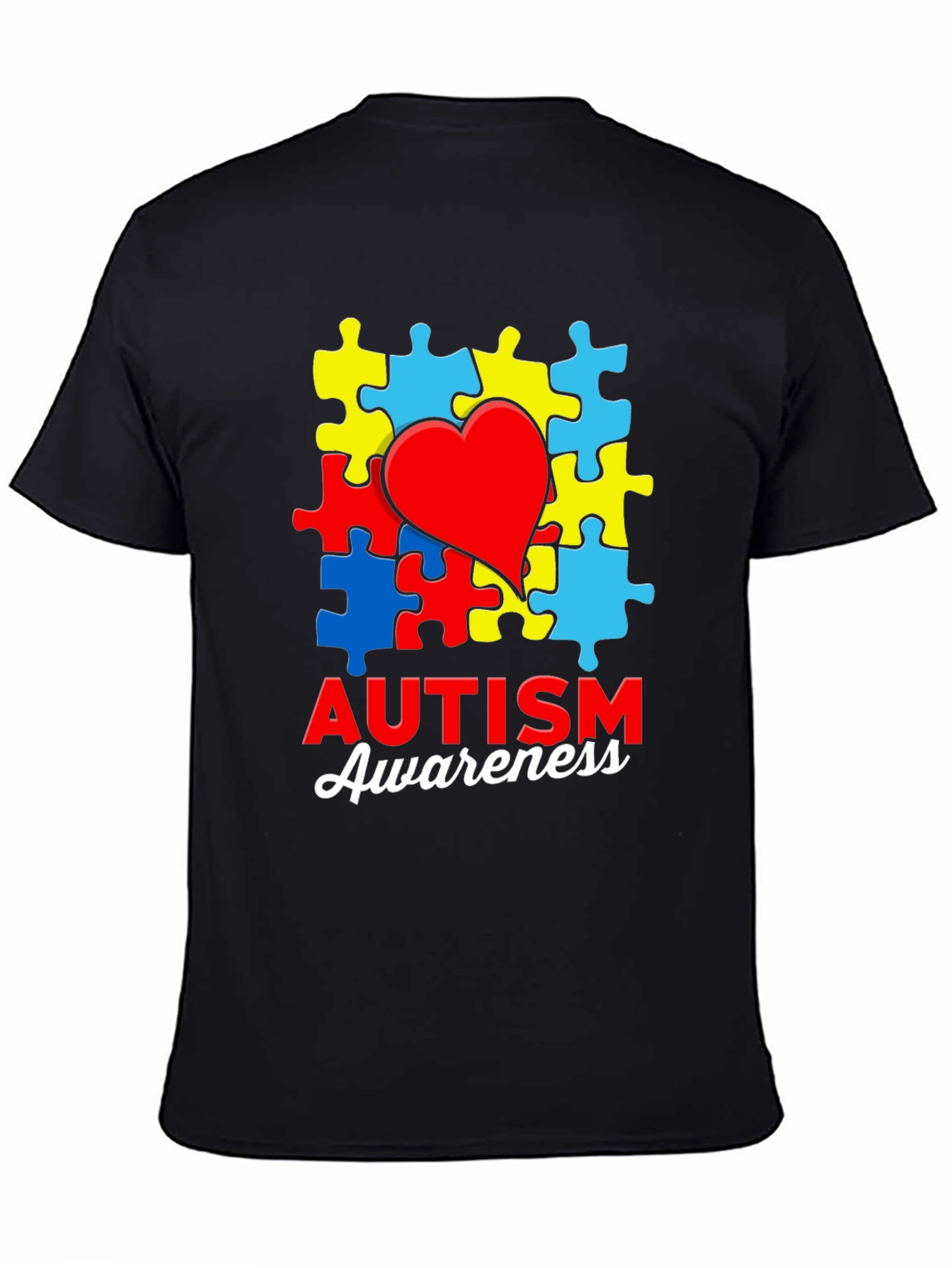 Autism Awareness T-Shirt Jigsaw Heart Puzzle