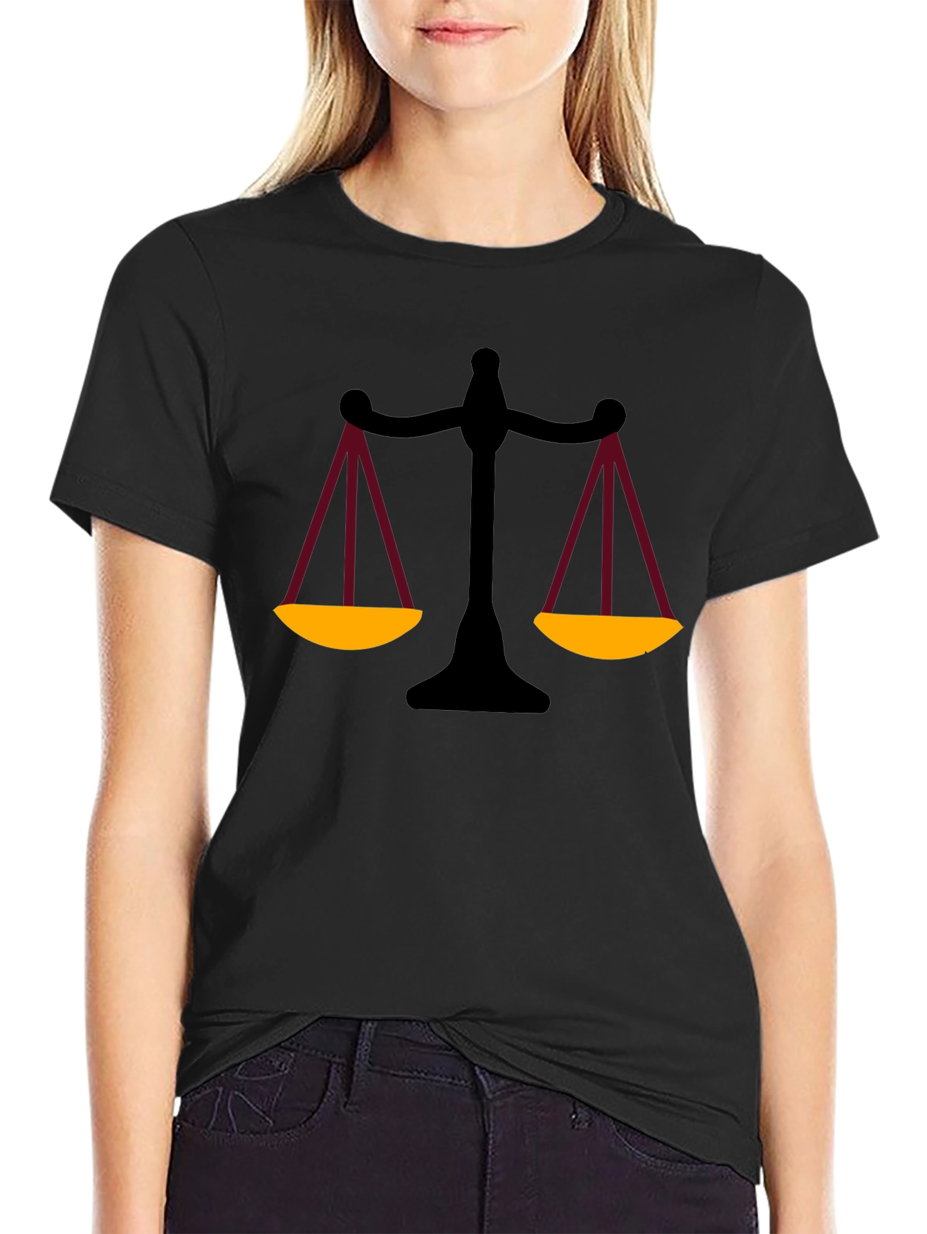 Scales of Justice Graphic Tee - Unisex Black T-Shirt