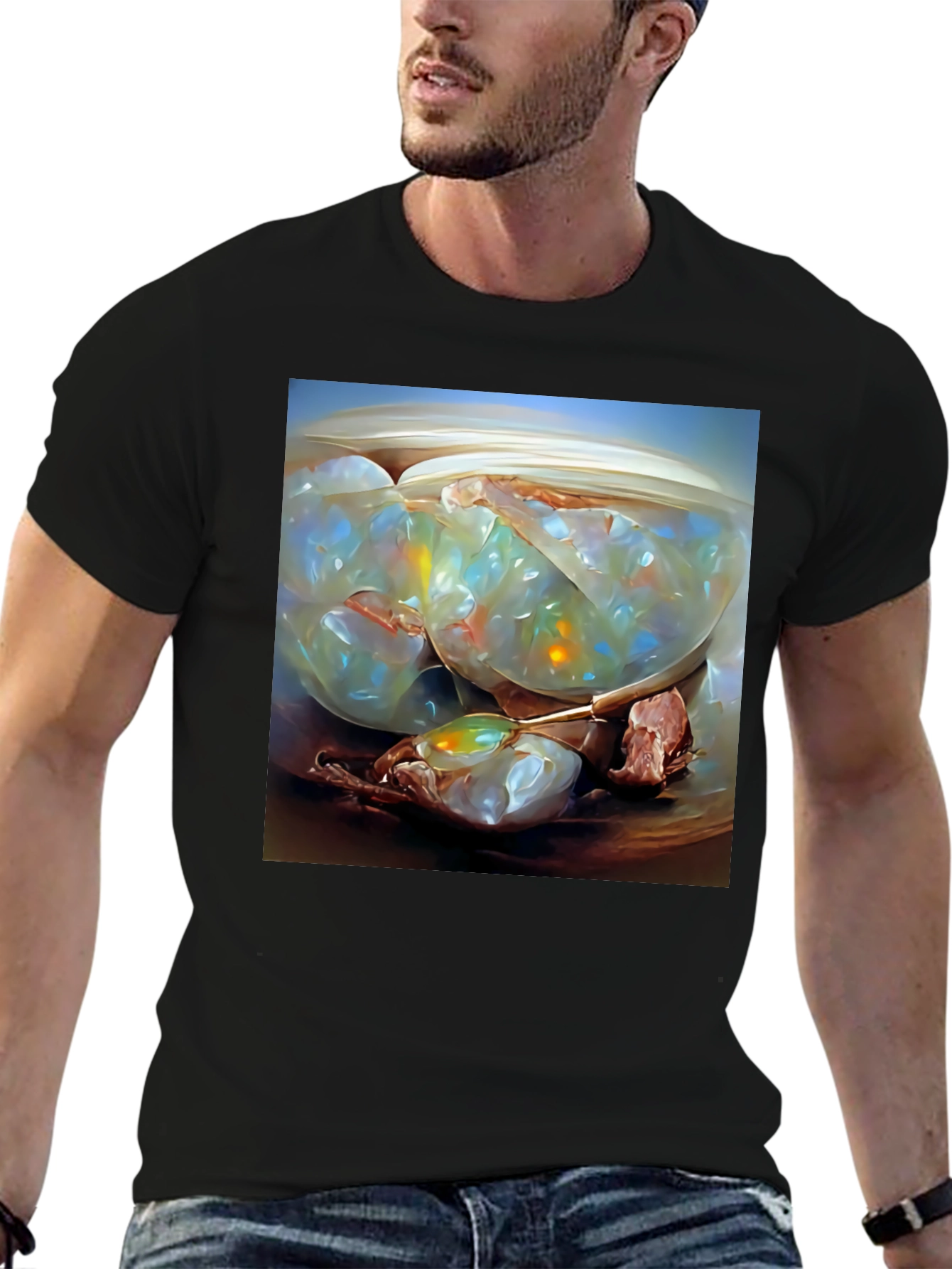 Abstract Art T-Shirt: Shell with Jelly Cubes