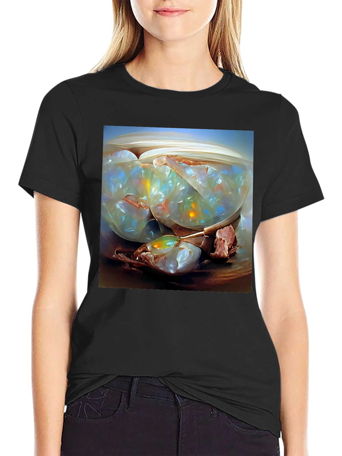 Abstract Art T-Shirt: Shell with Jelly Cubes