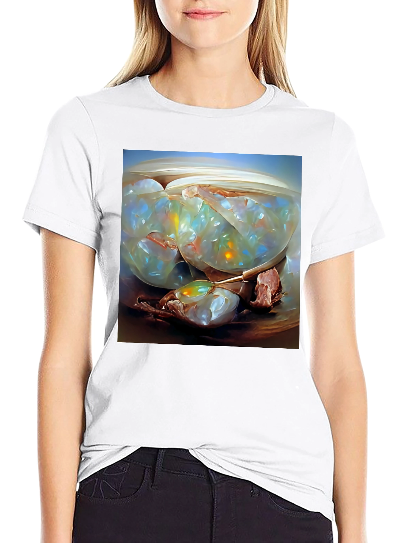 Abstract Art T-Shirt: Shell with Jelly Cubes