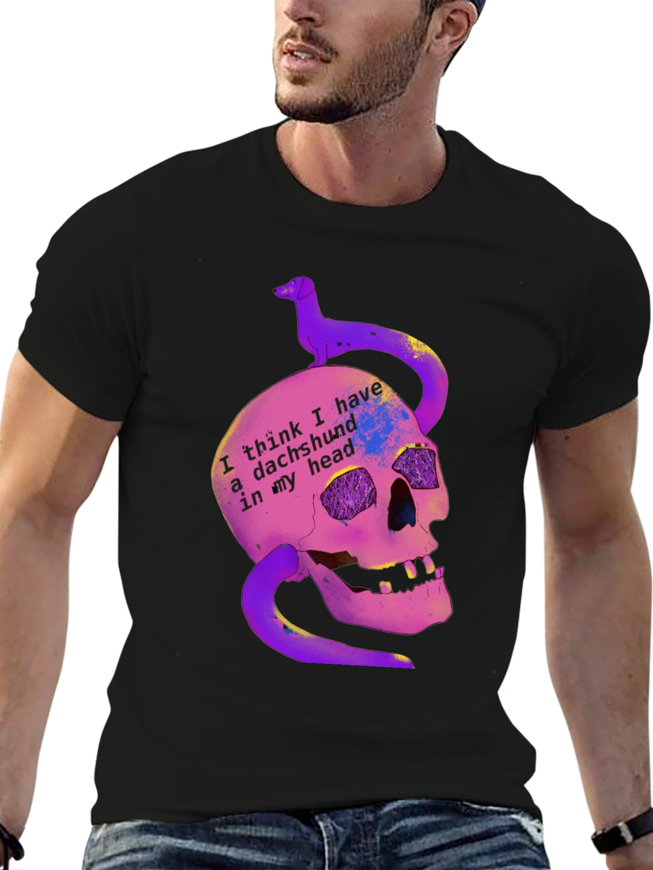 Dachshund Head T-Shirt - Funny Dog Lover Tee
