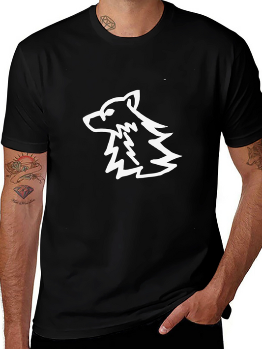 Cool Wolf Graphic Black T-Shirt
