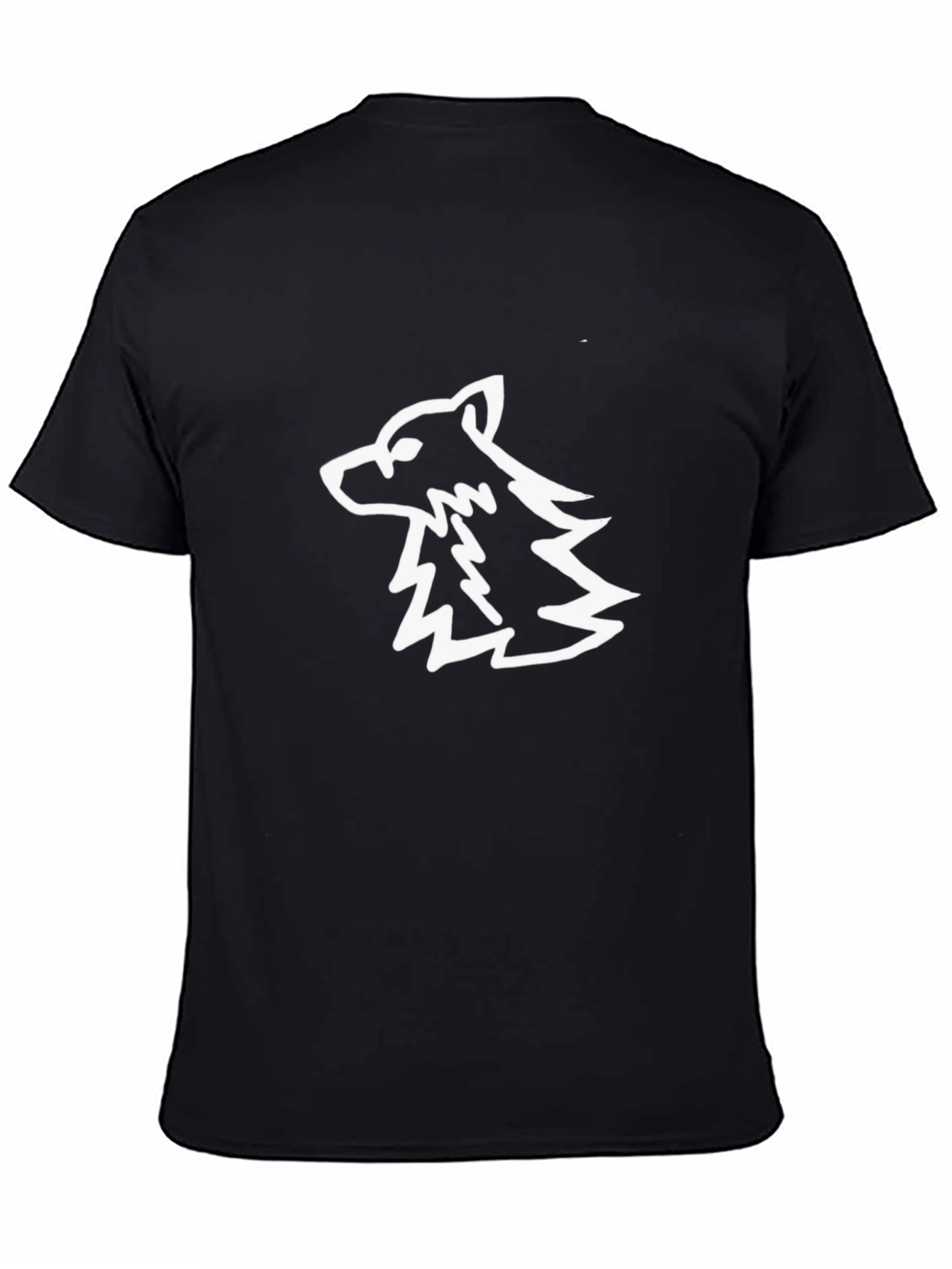 Cool Wolf Graphic Black T-Shirt