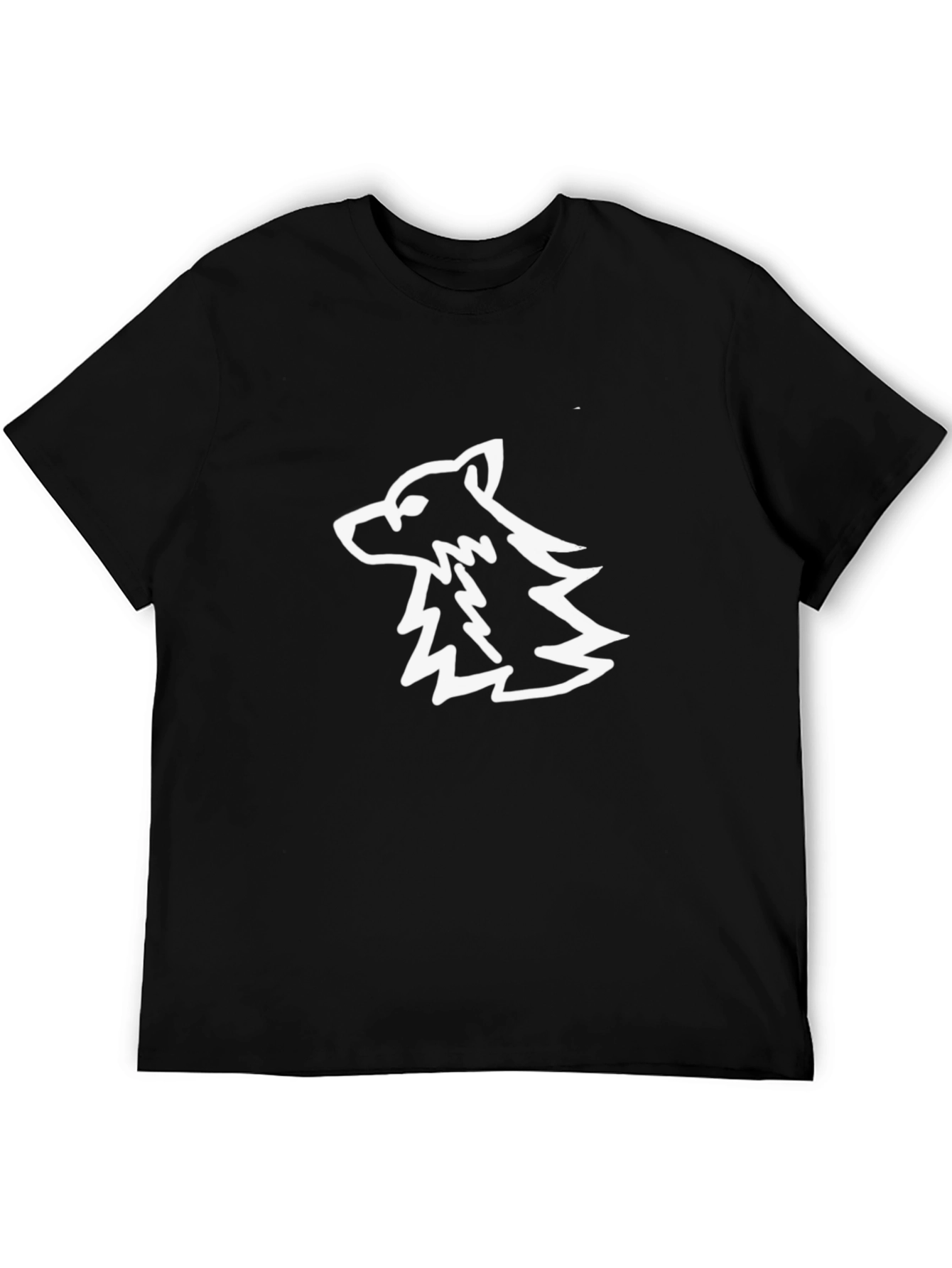 Cool Wolf Graphic Black T-Shirt