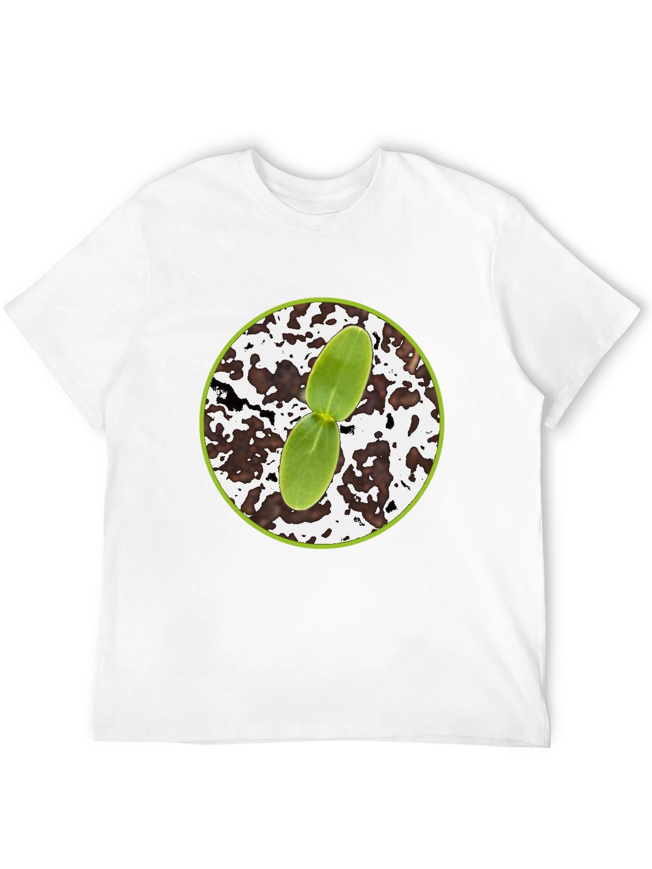 Seedling Graphic Tee - Black Cotton Comfort