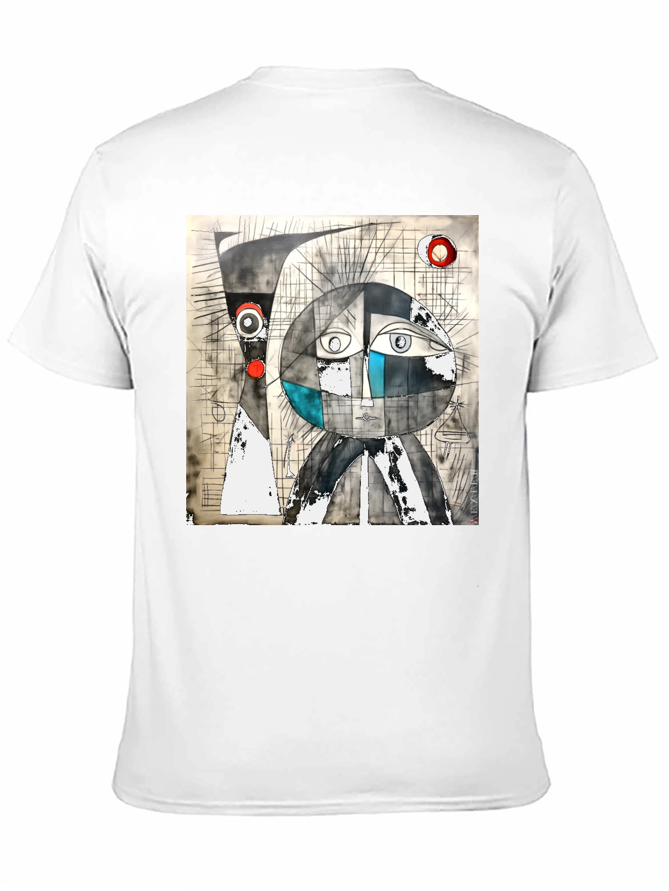 Abstract Art Graphic Black T-Shirt