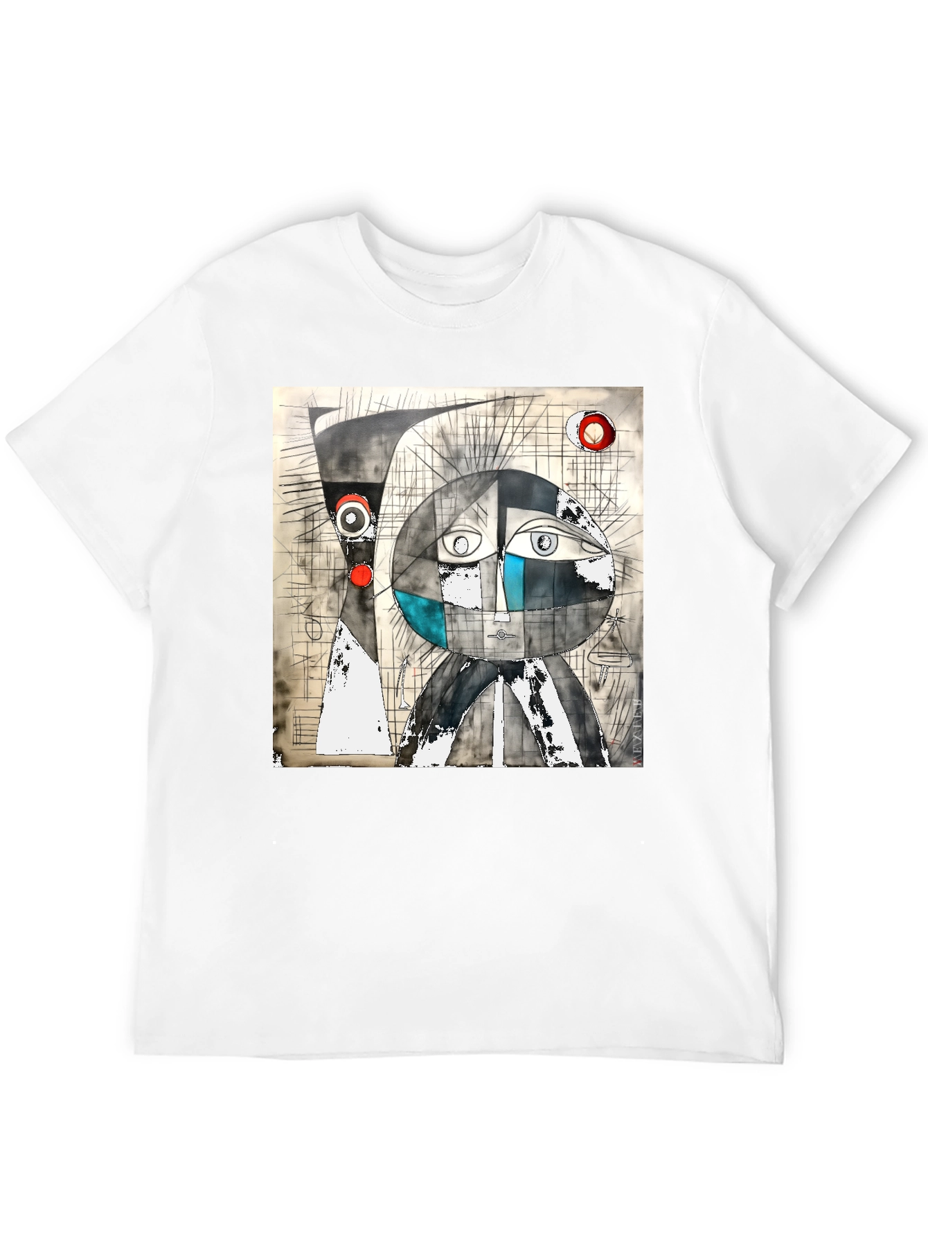 Abstract Art Graphic Black T-Shirt