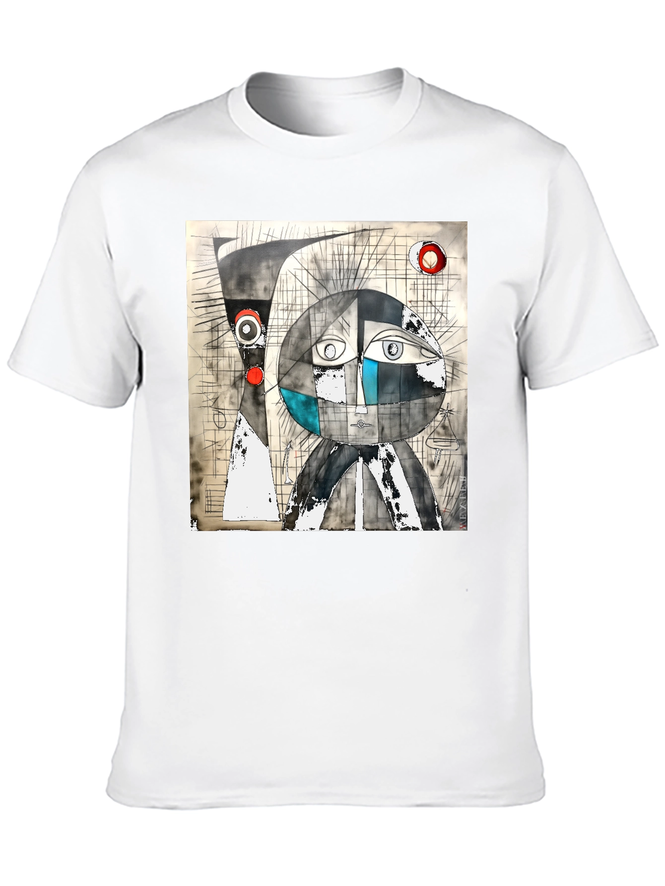 Abstract Art Graphic Black T-Shirt