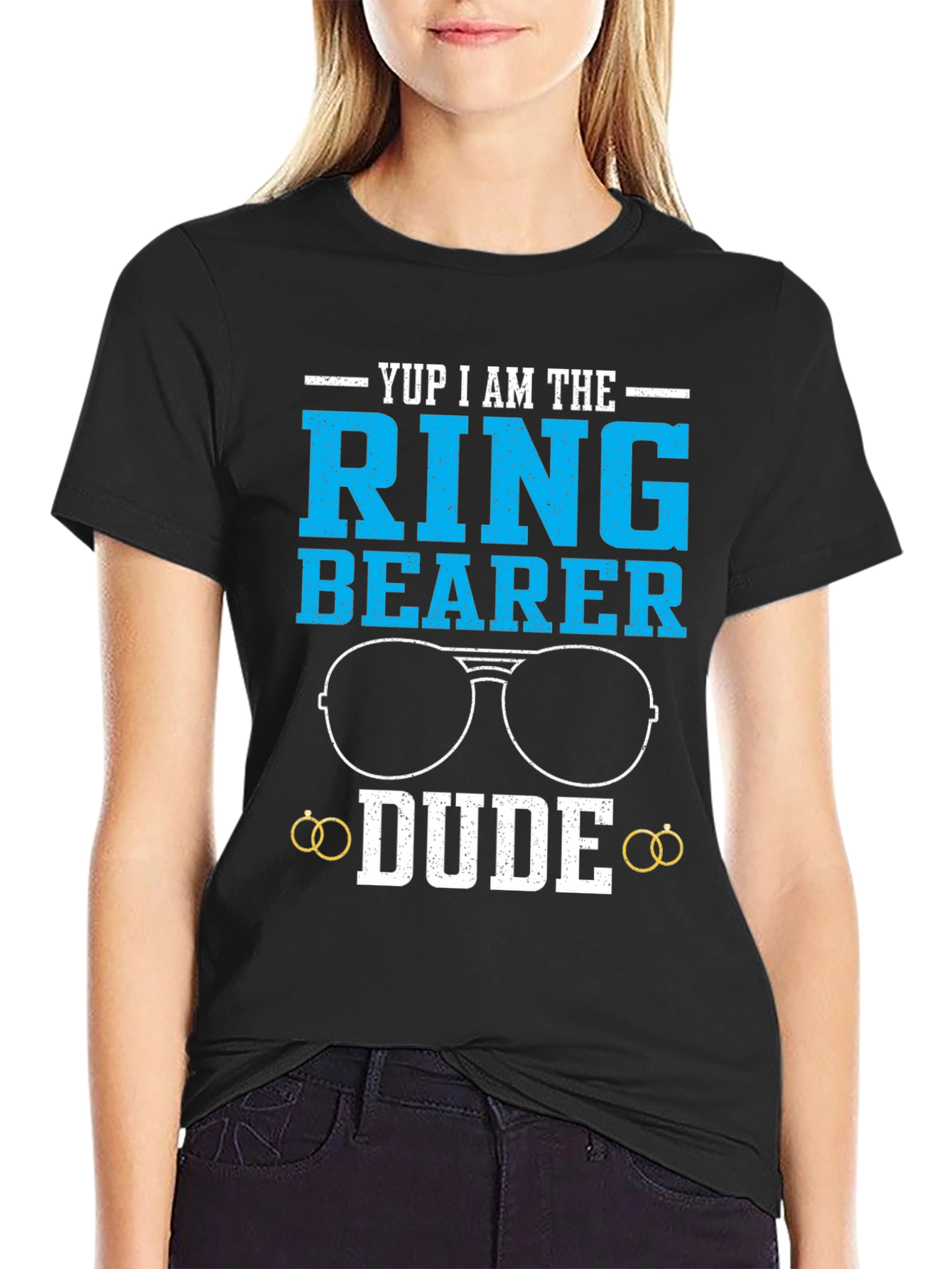Ring Bearer Dude T-Shirt - Funny Wedding Tee