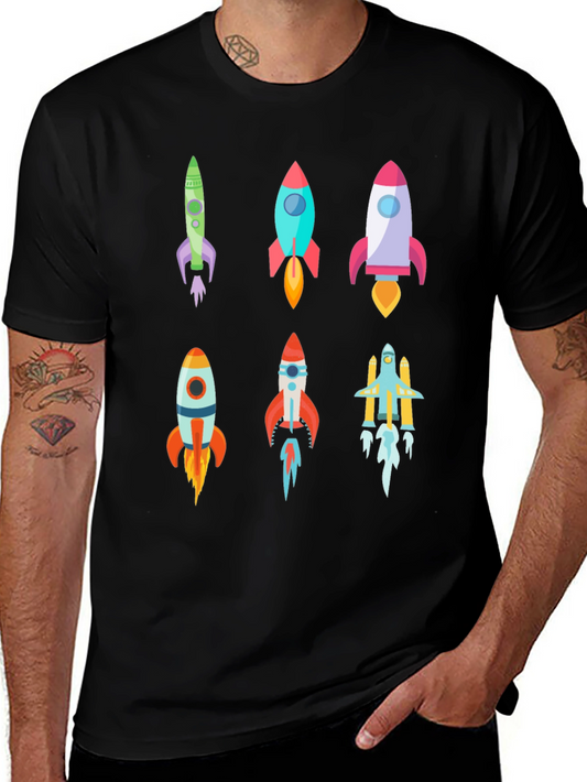 Rocket Launch T-Shirt - Space Adventure Tee