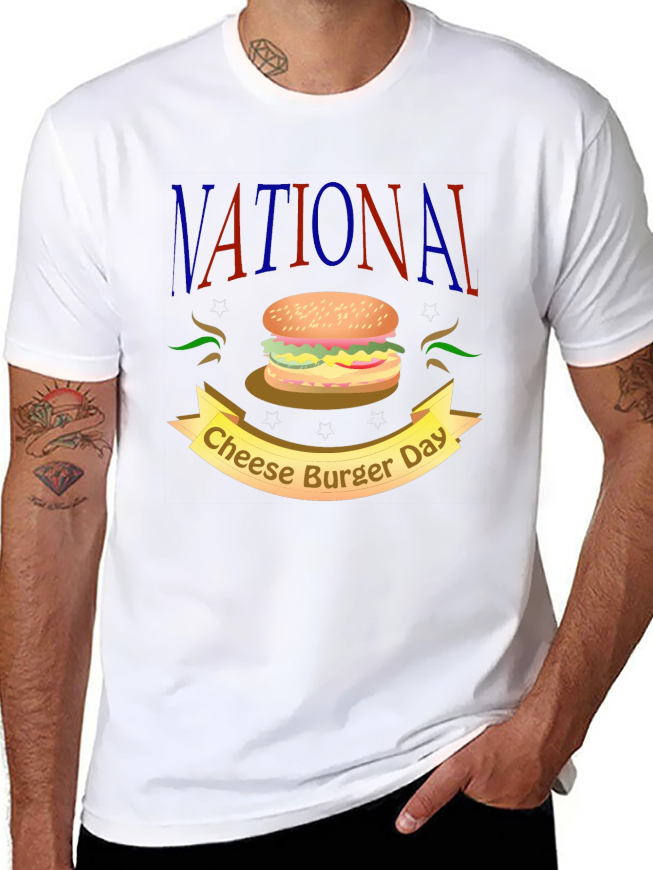 National Cheeseburger Day T-Shirt - Foodie Tee