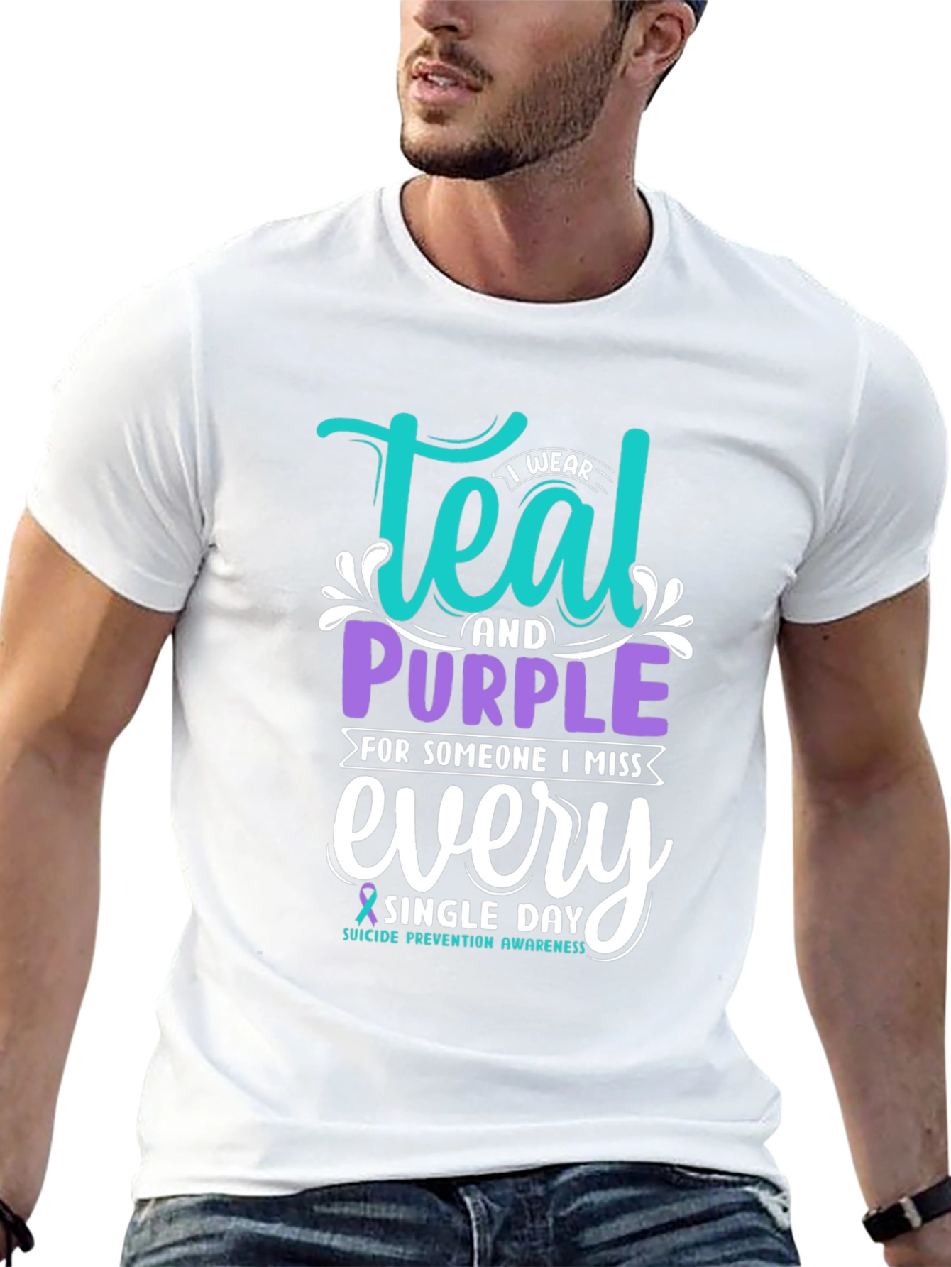 Teal & Purple Suicide Prevention Awareness T-Shirt