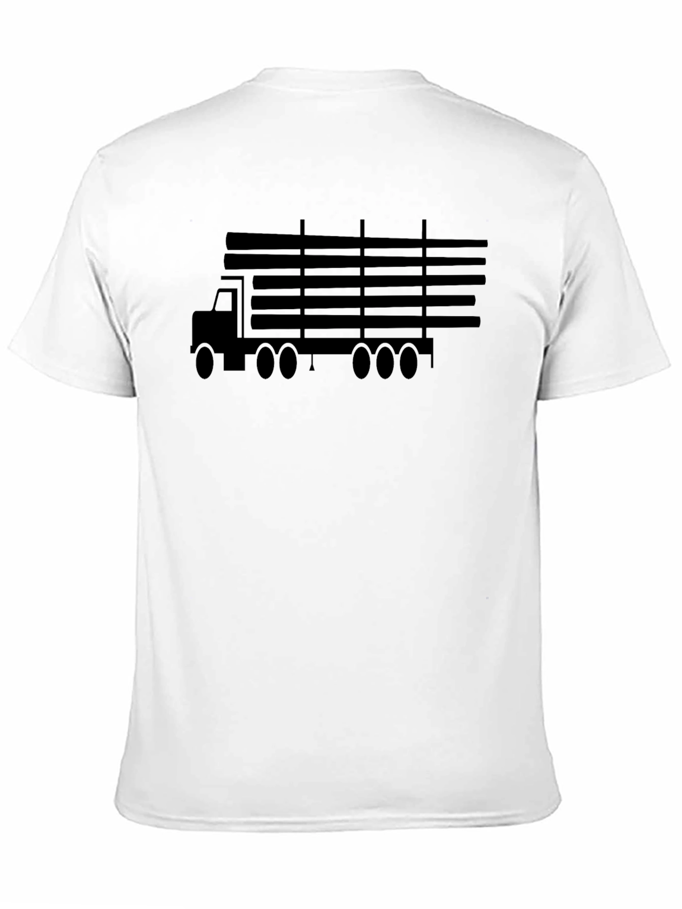 Trucking Life Graphic Tee - Black Cotton T-Shirt