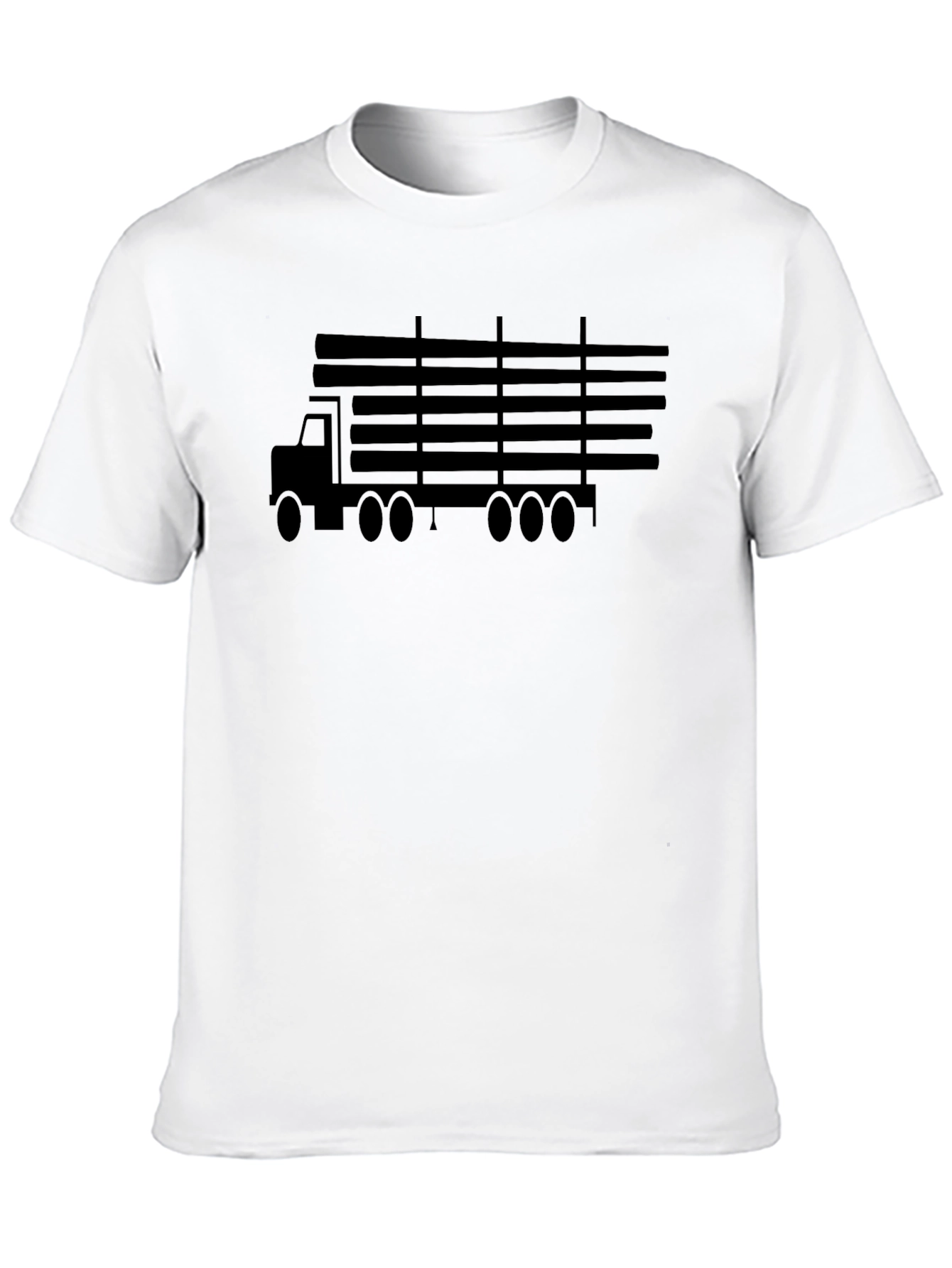 Trucking Life Graphic Tee - Black Cotton T-Shirt